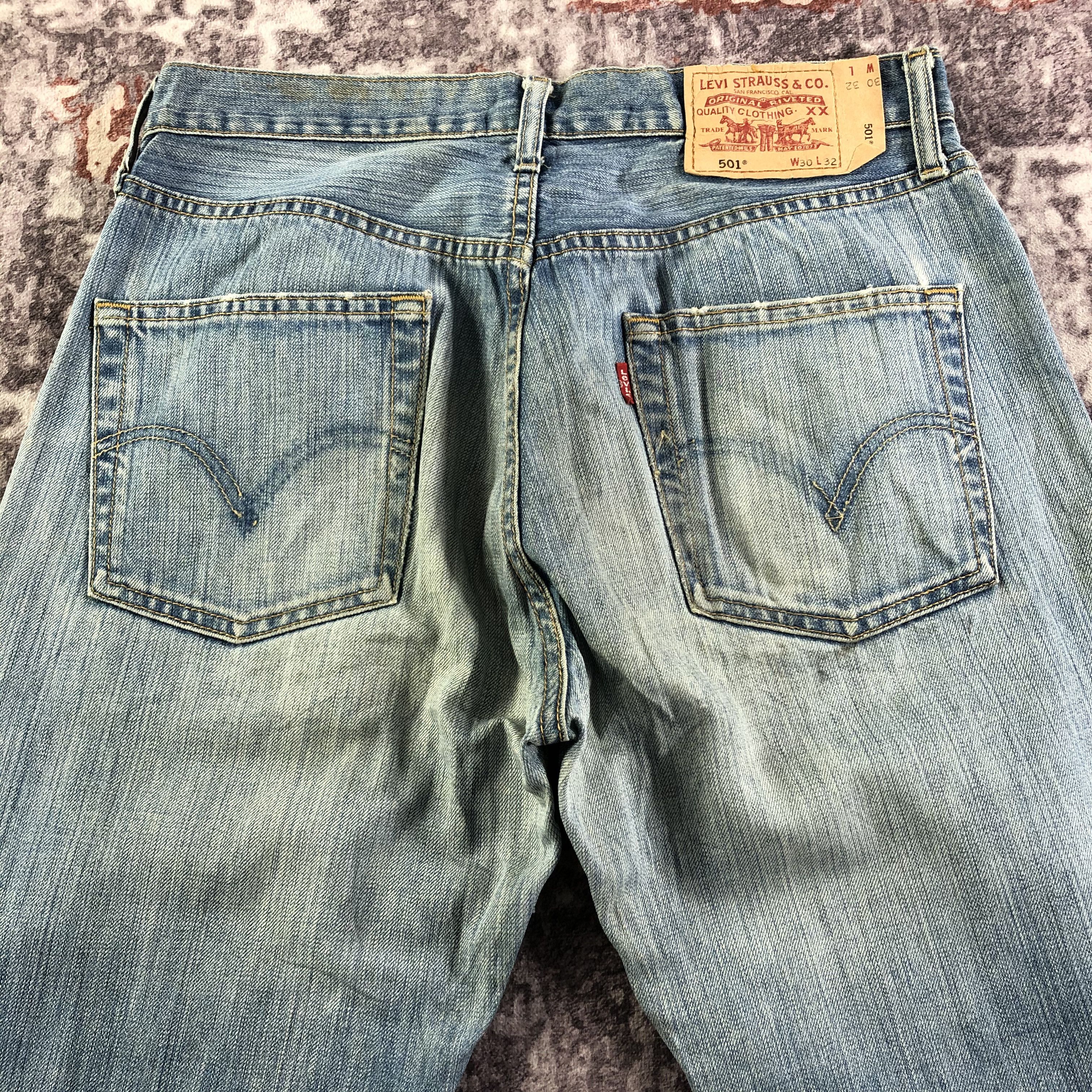 Levi's × Vintage Vintage 90s Blue Wash Levis 501 Jeans-JM3337 Size US 31 - 5 Thumbnail