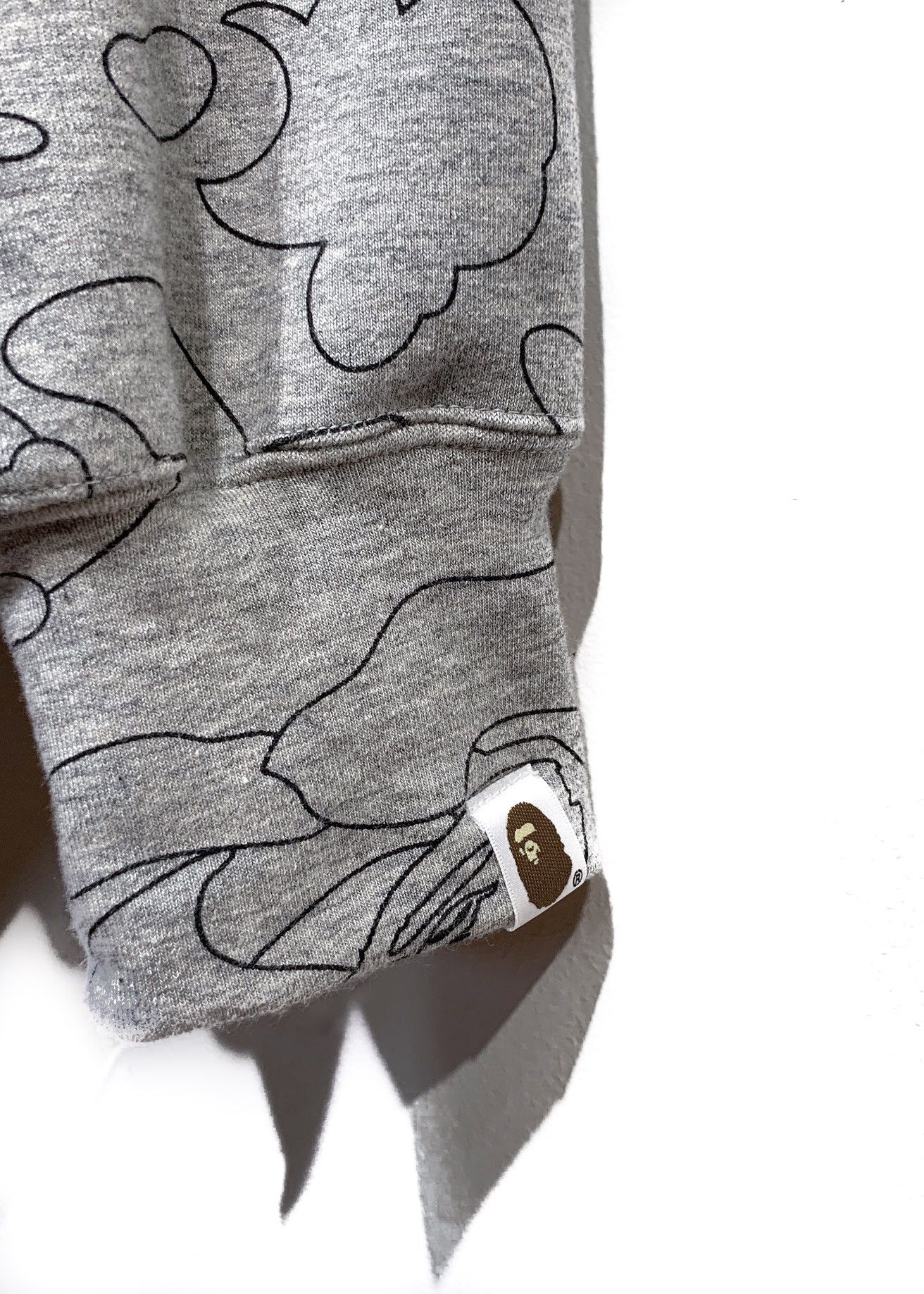 Bape Bape Grey Neoprene Cloud Hoodie Size US XL / EU 56 / 4 - 6 Thumbnail