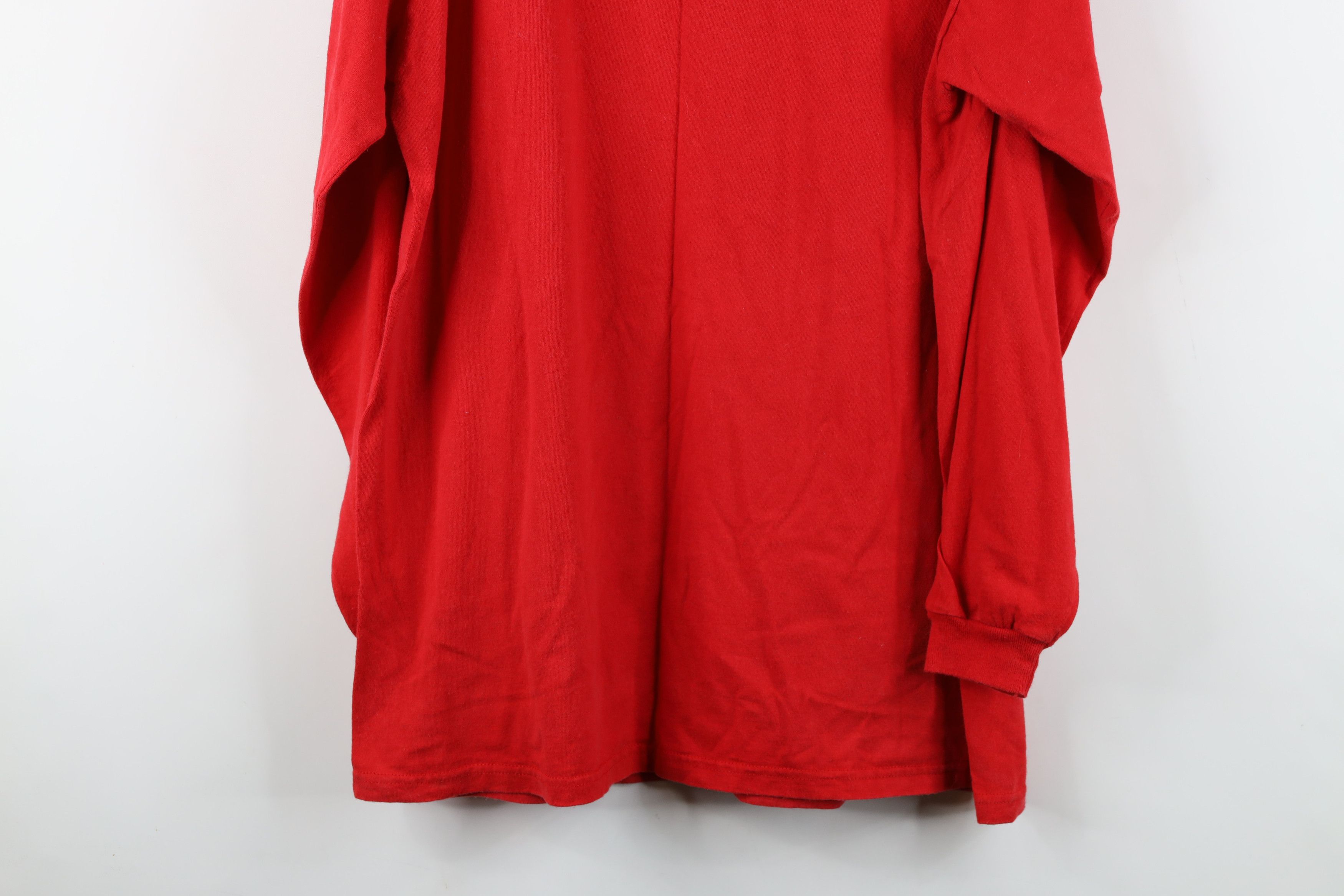 Vintage Vintage 90s of Nebraska Long Sleeve T-Shirt Red Cotton USA Size US L / EU 52-54 / 3 - 13 Thumbnail