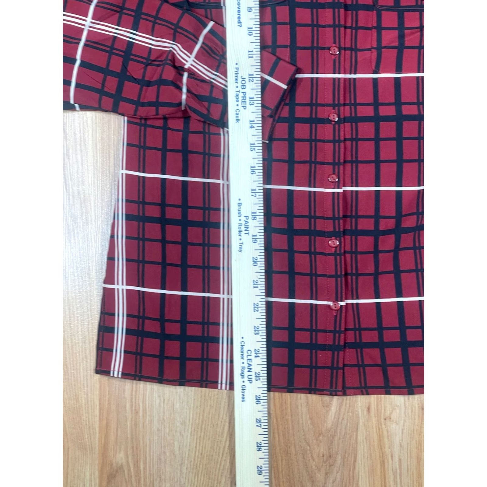 Vintage Studio Works Shirt Womens S Check Button Front Long Sleeve Collared Casual Red Size S / US 4 / IT 40 - 4 Thumbnail