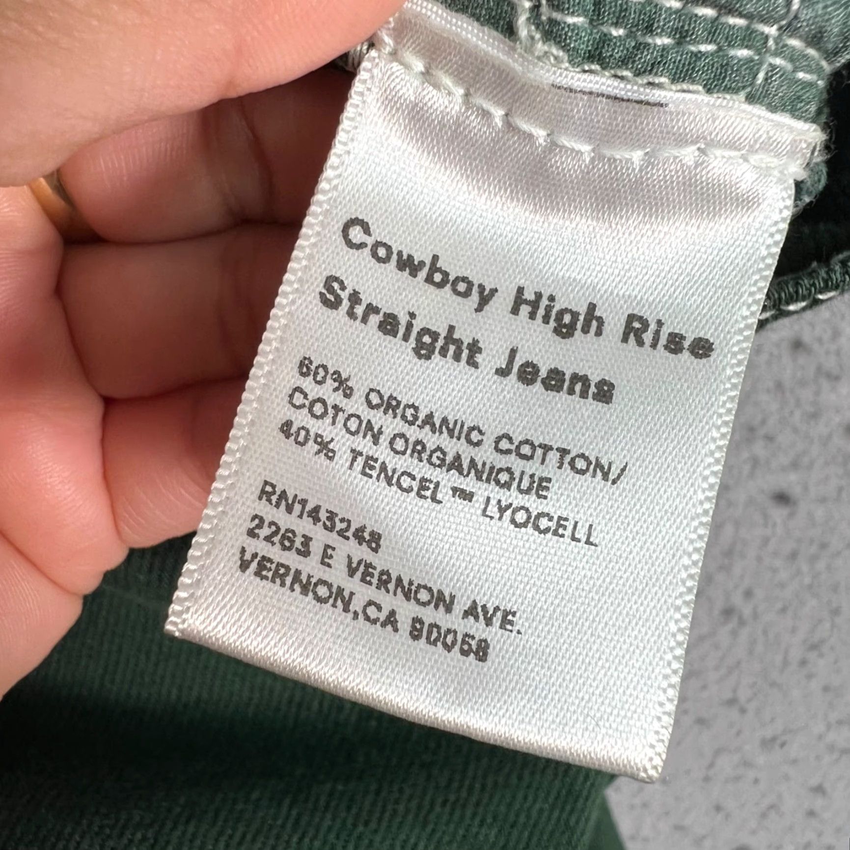 Reformation Reformation Jeans 24 Emerald Green High Rise Straight 5-Pocket Denim Adult Womens Vintage No (Adult Womens 24) Size 42" / US 20 - 4 Thumbnail