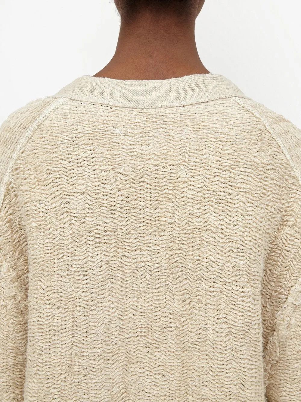Maison Margiela o1y0625 Cardigan in Beige Size XS / US 0-2 / IT 36-38 - 3 Thumbnail
