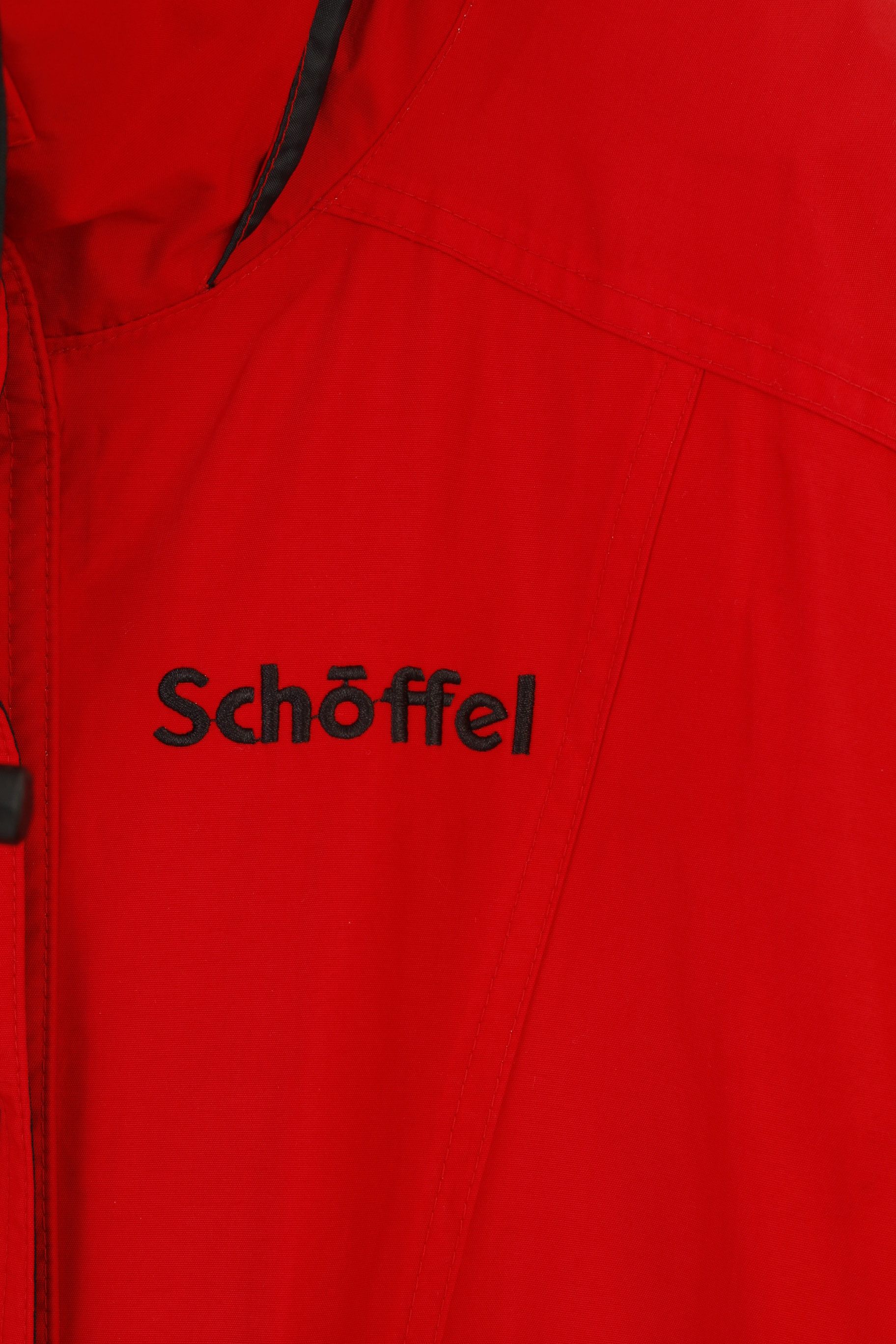 Vintage Schoffel Woman 16 XL Jacket Red Full Zipper Hood Nylon 0399 Size XXL / US 16-18 / IT 52-54 - 4 Thumbnail