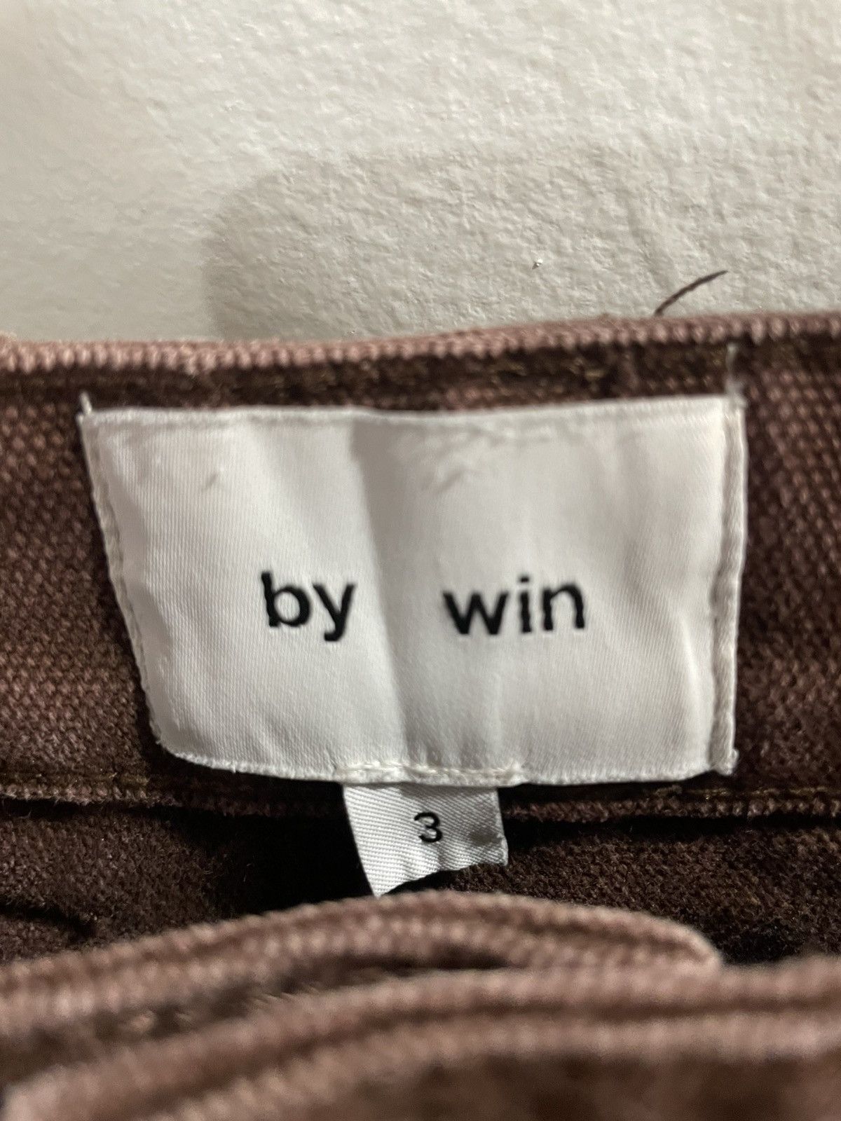 Yuremane Bywin Brown Canvas Pants Size US 34 / EU 50 - 3 Thumbnail