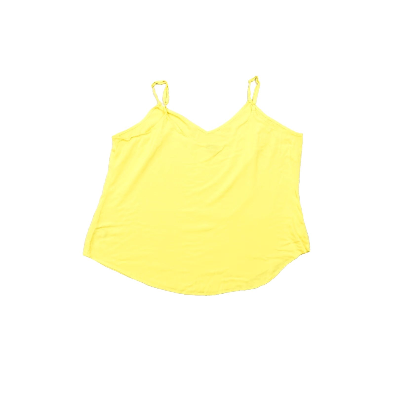 Torrid Torrid Tank Top Cami V-Neck Spaghetti Straps Yellow Plus Size 3 Rayon Spandex Sleeveless Women Size XS / US 0-2 / IT 36-38 - 2 Thumbnail
