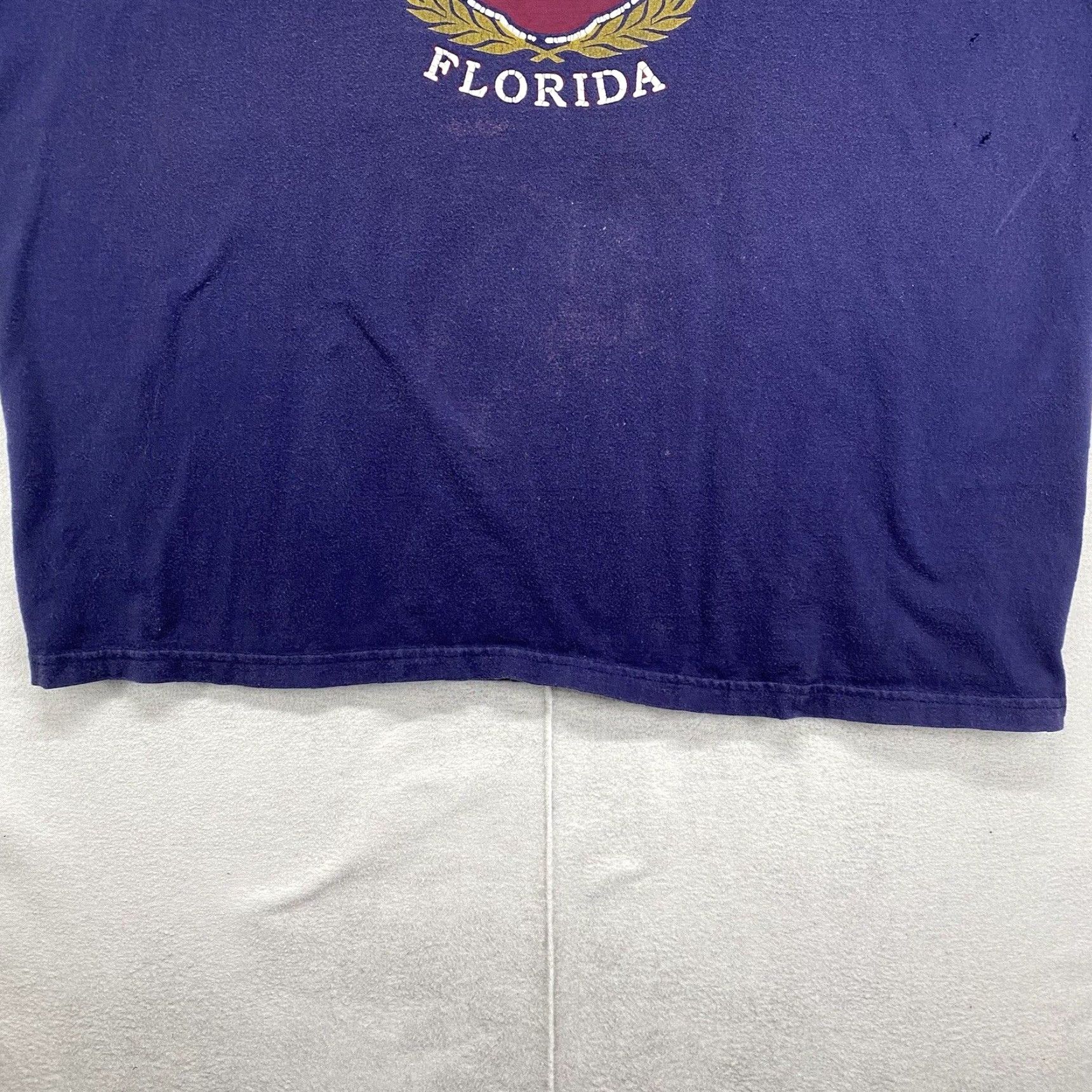 Vintage VINTAGE Wings Florida Beach T-Shirt Men Large Blue Summer Sleeveless Graphic Print Size US L / EU 52-54 / 3 - 5 Thumbnail