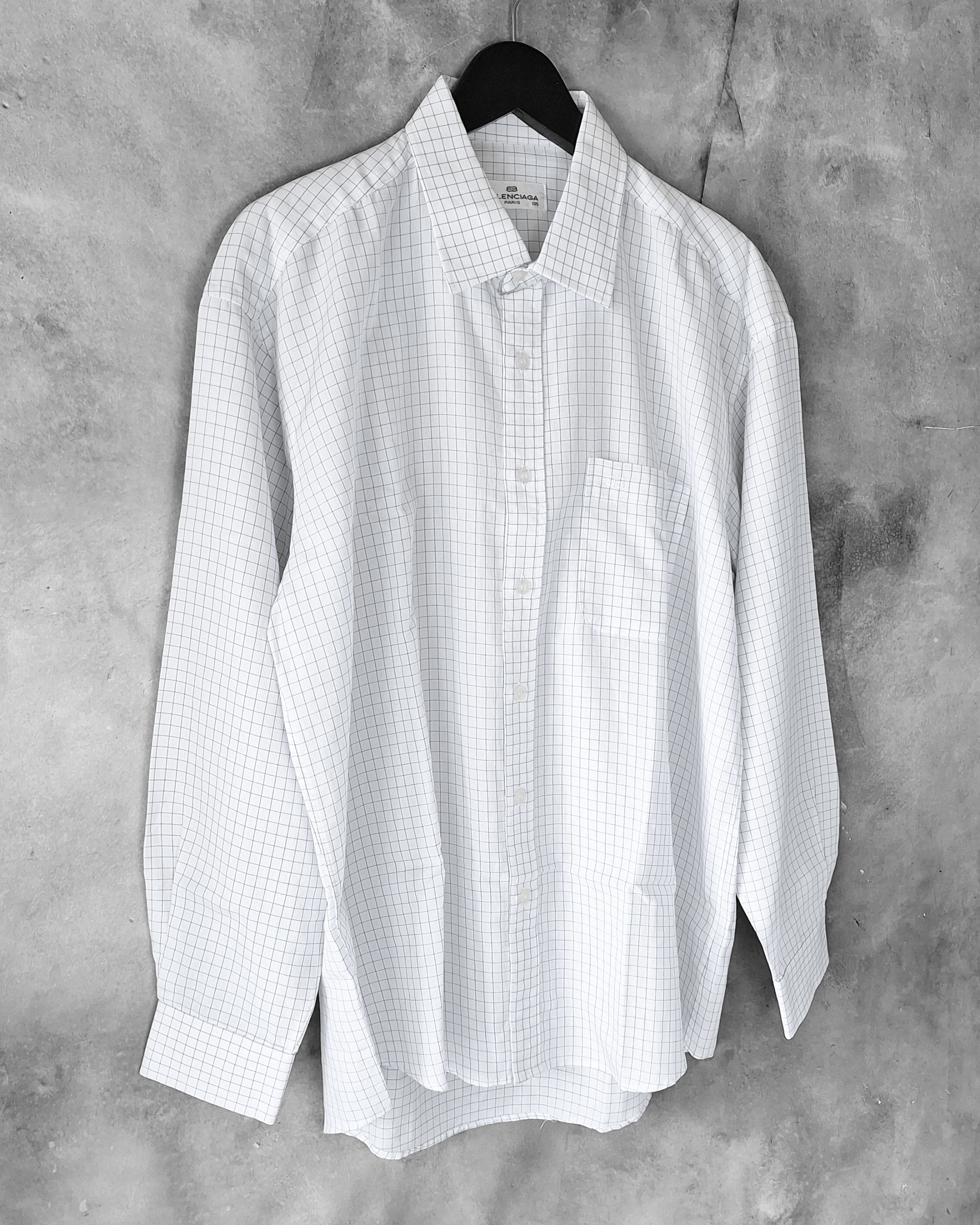 Balenciaga Vintage Balenciaga Checked Shirt Size US L / EU 52-54 / 3 - 2 Thumbnail