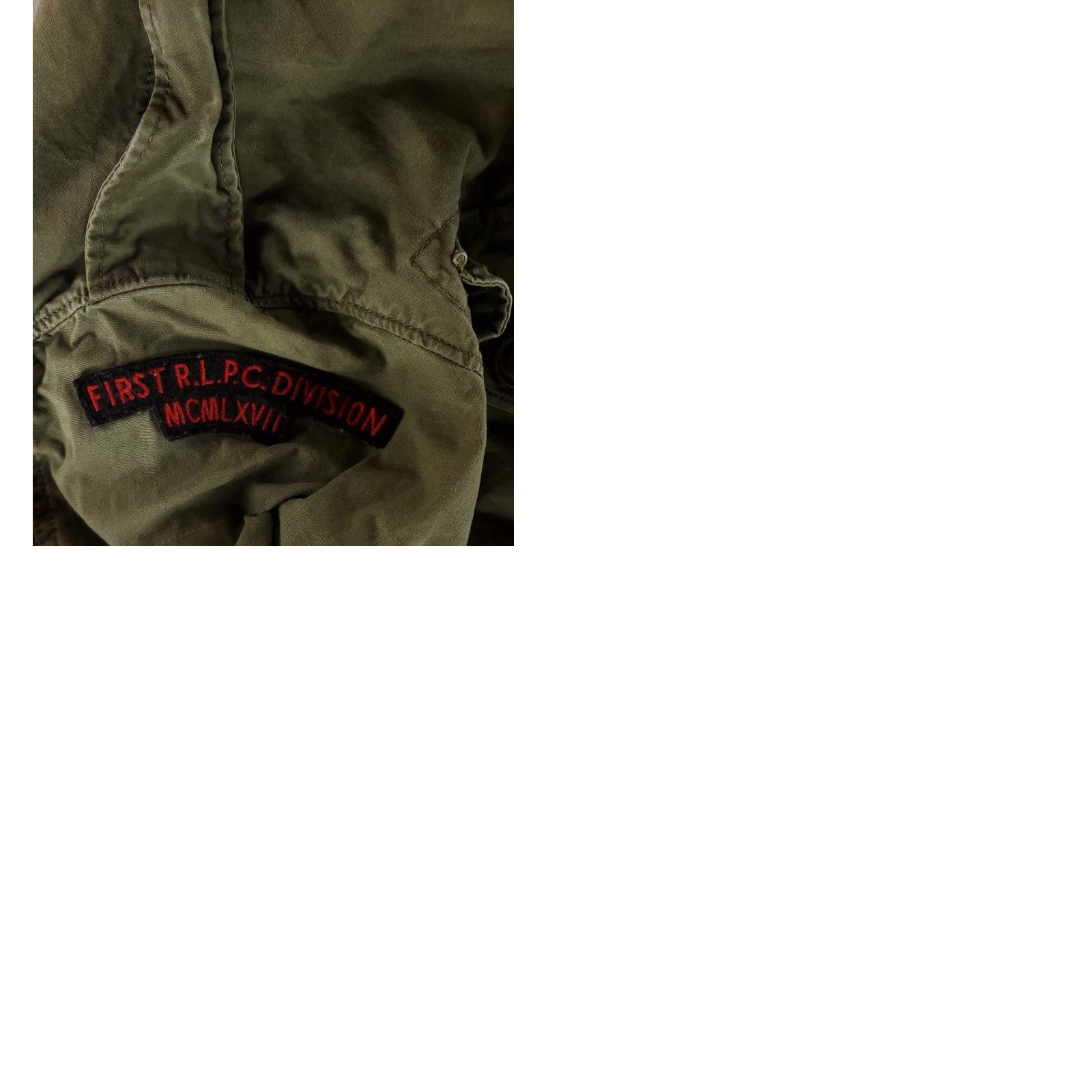 Polo Ralph Lauren Jacket Military Green S Mens Str group 388 Strike Group Style Cotton Outer Shell Jacket