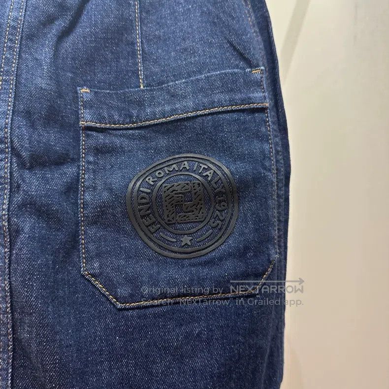 Fendi Fendi Double F logo denim short skirt, cotton Size 26" / US 2 / IT 38 - 6 Thumbnail