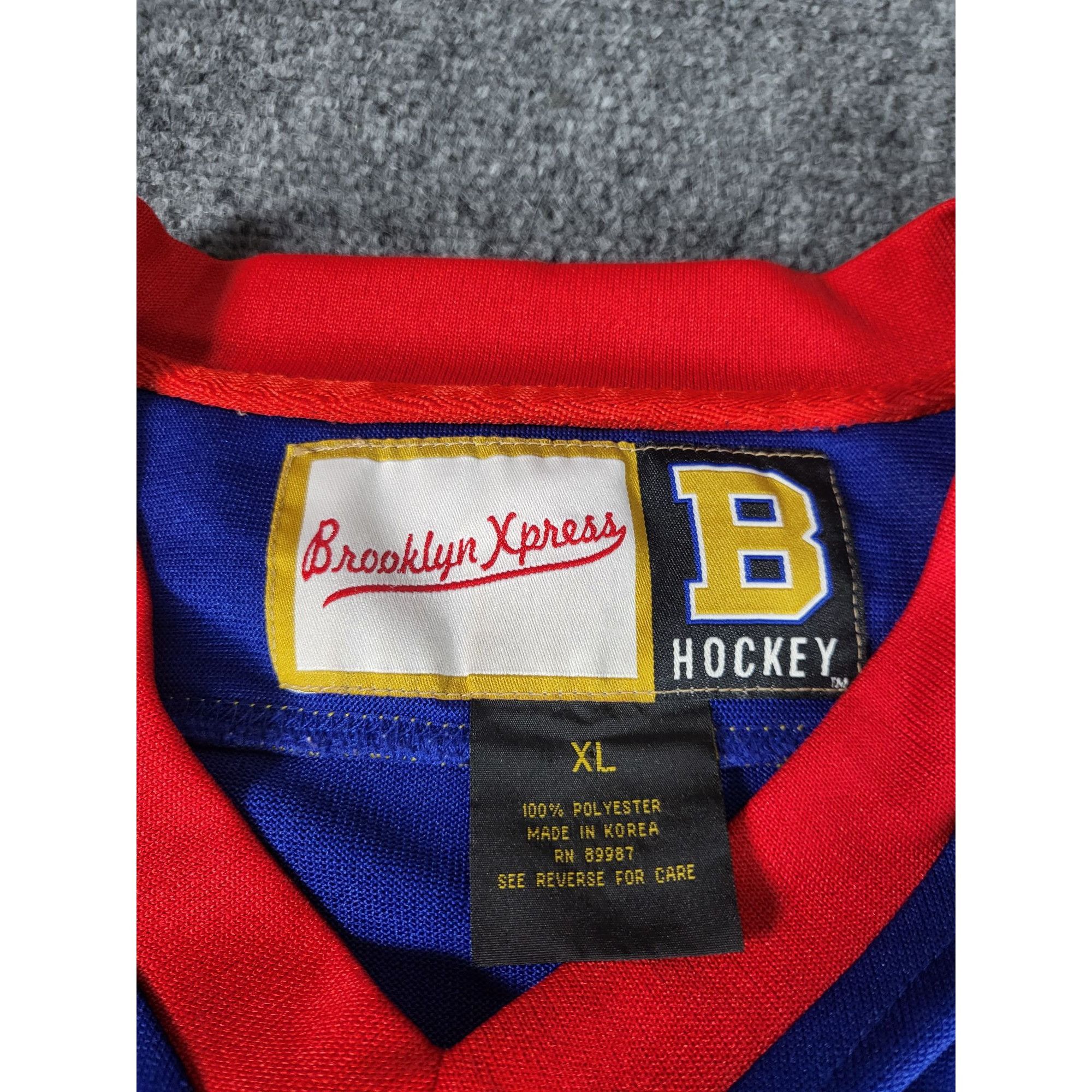Brooklyn Xpress Brooklyn Xpress B Hockey Jersey Men Sz XL 70 Striped Multi C Size US XL / EU 56 / 4 - 7 Thumbnail