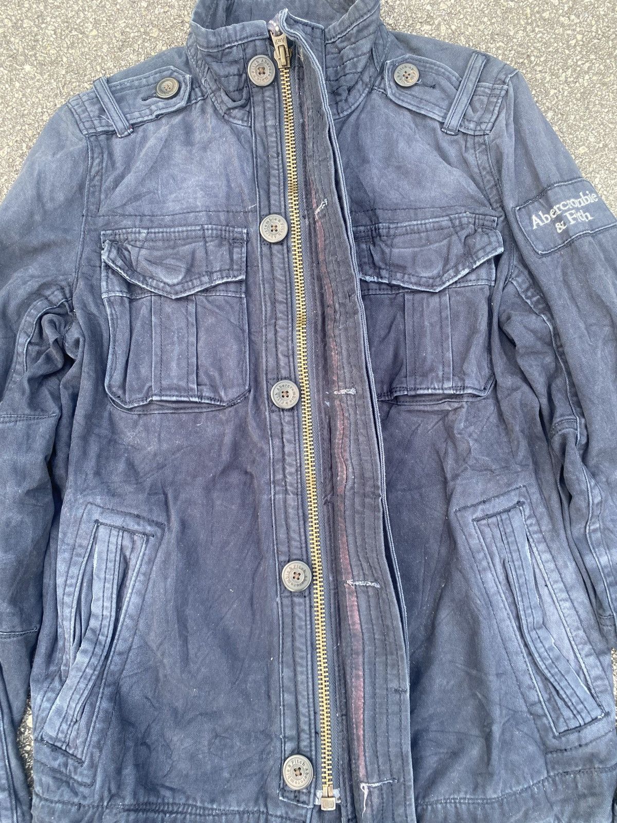 Vintage Abercrombie & fitch vintage acid wash denim Sentinel Jacket Size US S / EU 44-46 / 1 - 3 Thumbnail