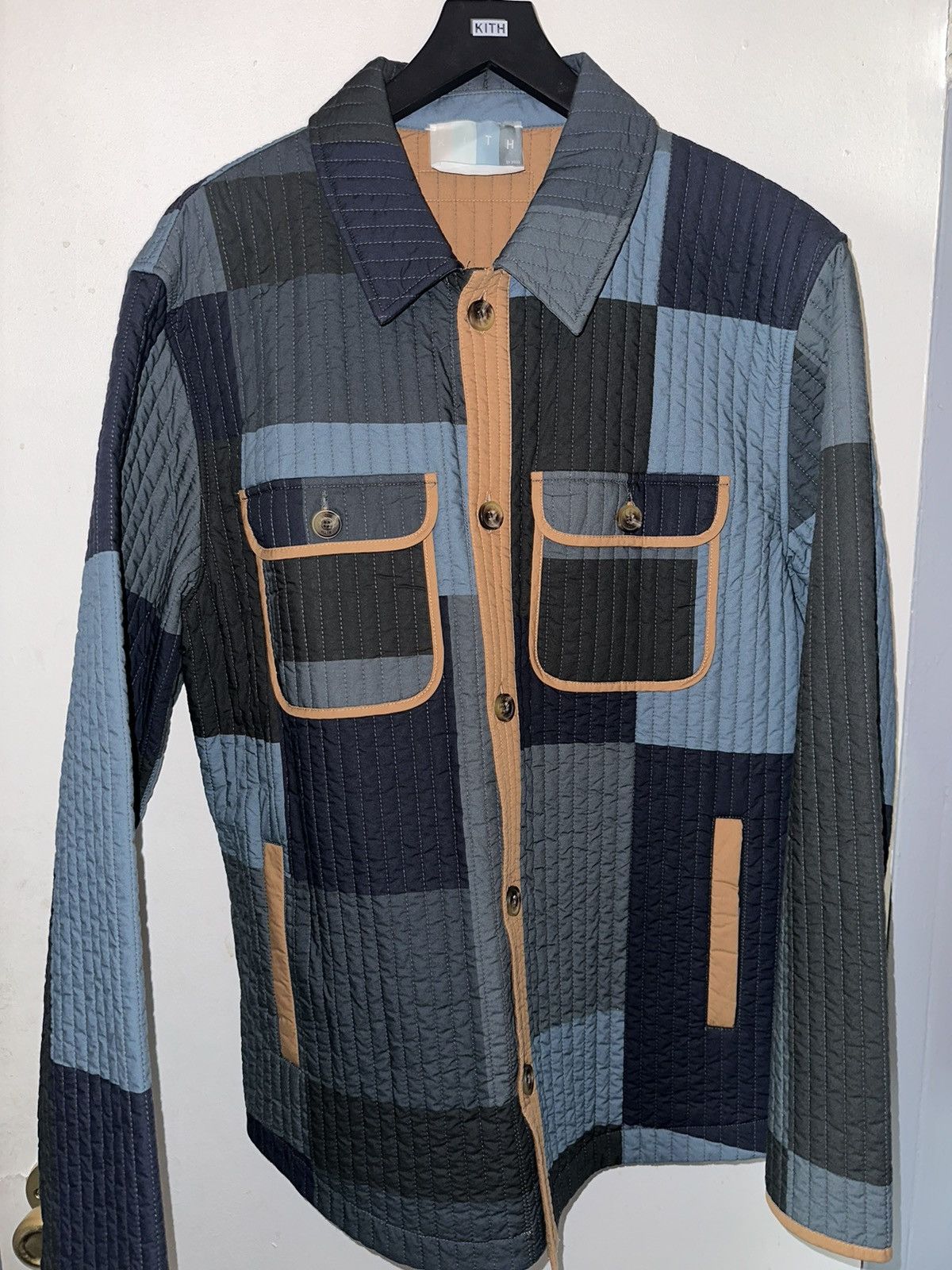 Kith Lowell Quilted Shirt Jacket Canvas Men's - SS23 - US