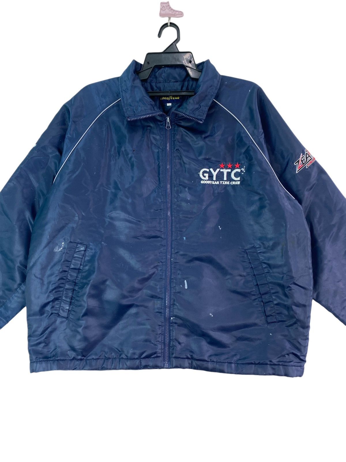 Vintage Vtg 90s Good Year Tyre Crew racing motorsport bomber jacket Size US L / EU 52-54 / 3 - 4 Thumbnail