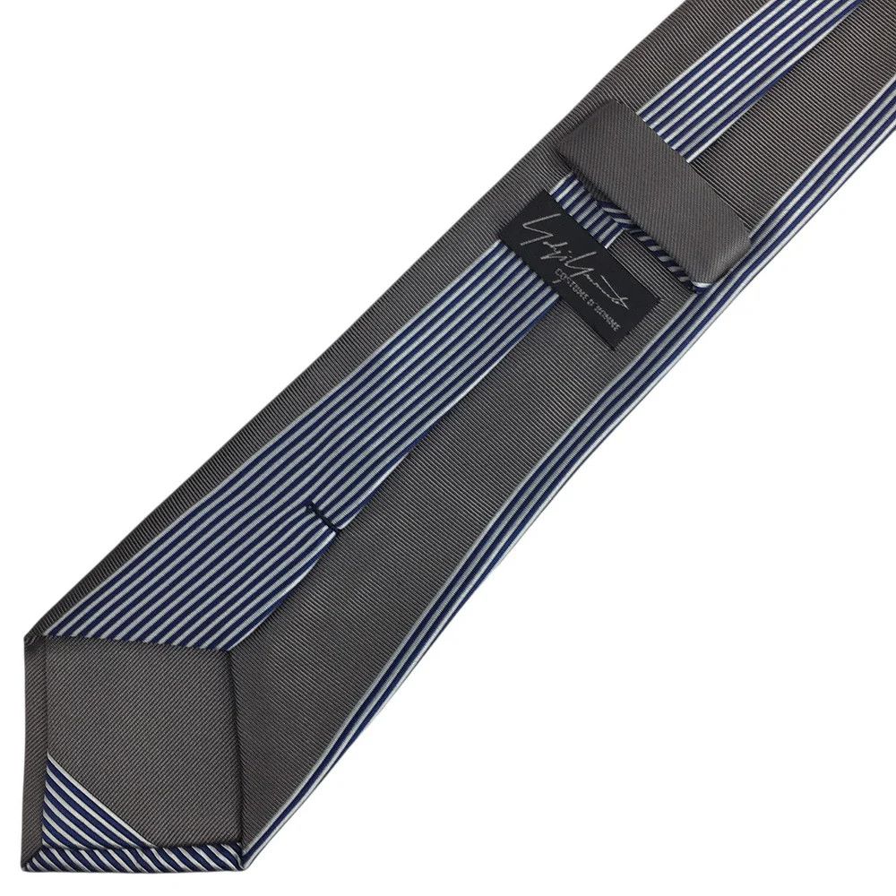 Yohji Yamamoto Yohji Yamamoto pour homme/Silk Striped Tie Size ONE SIZE - 4 Thumbnail