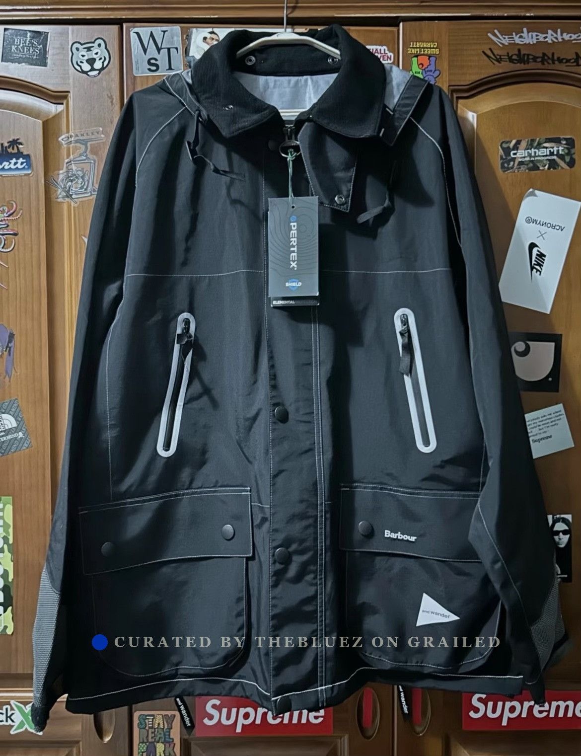Barbour BARBOUR x and wander FW22 Logo Jacket Size US XL / EU 56 / 4 - 1 Thumbnail