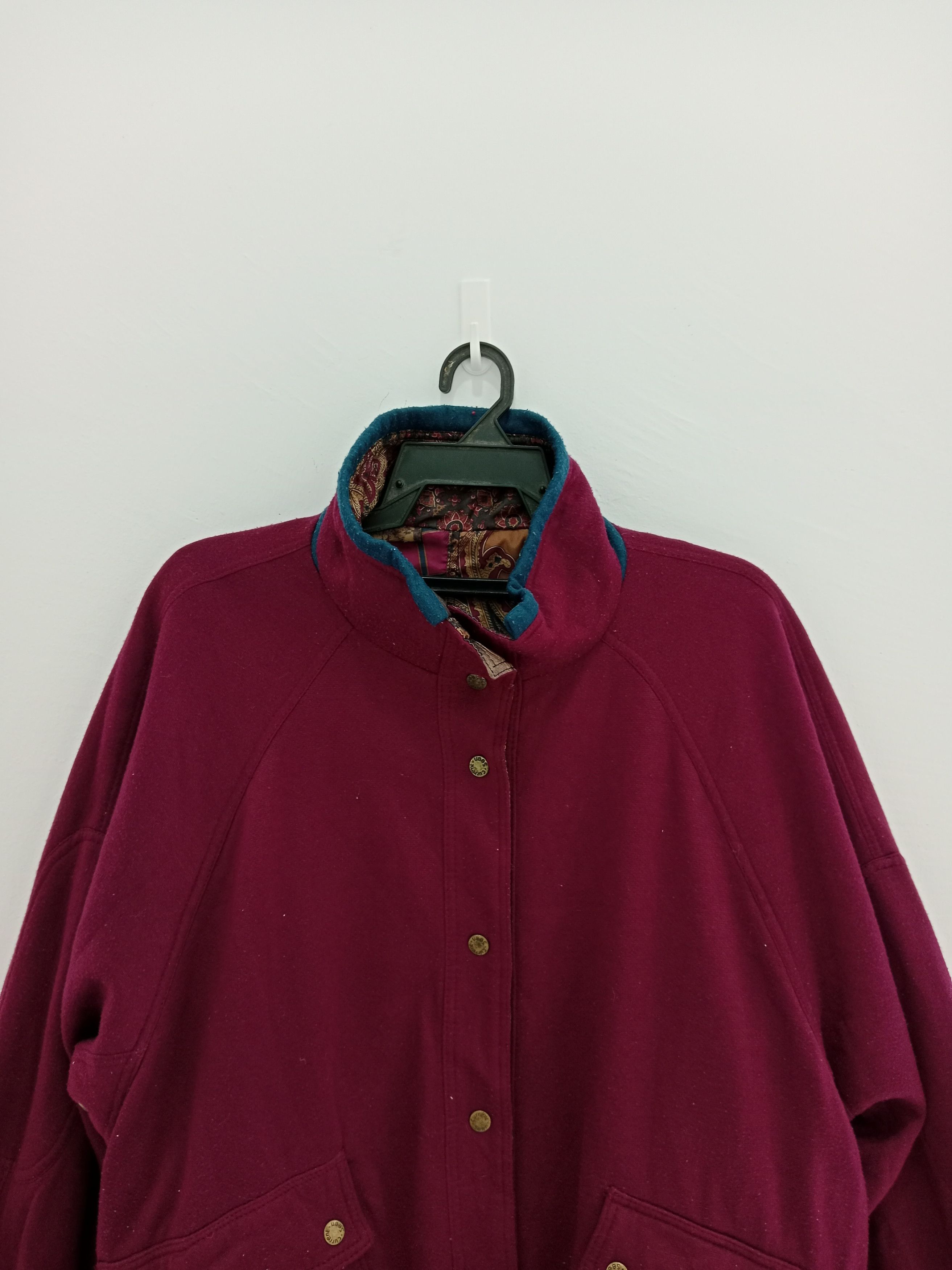 Designer Vintage Current Seen Reversible Jacket Paisley Motif Size US L / EU 52-54 / 3 - 10 Thumbnail