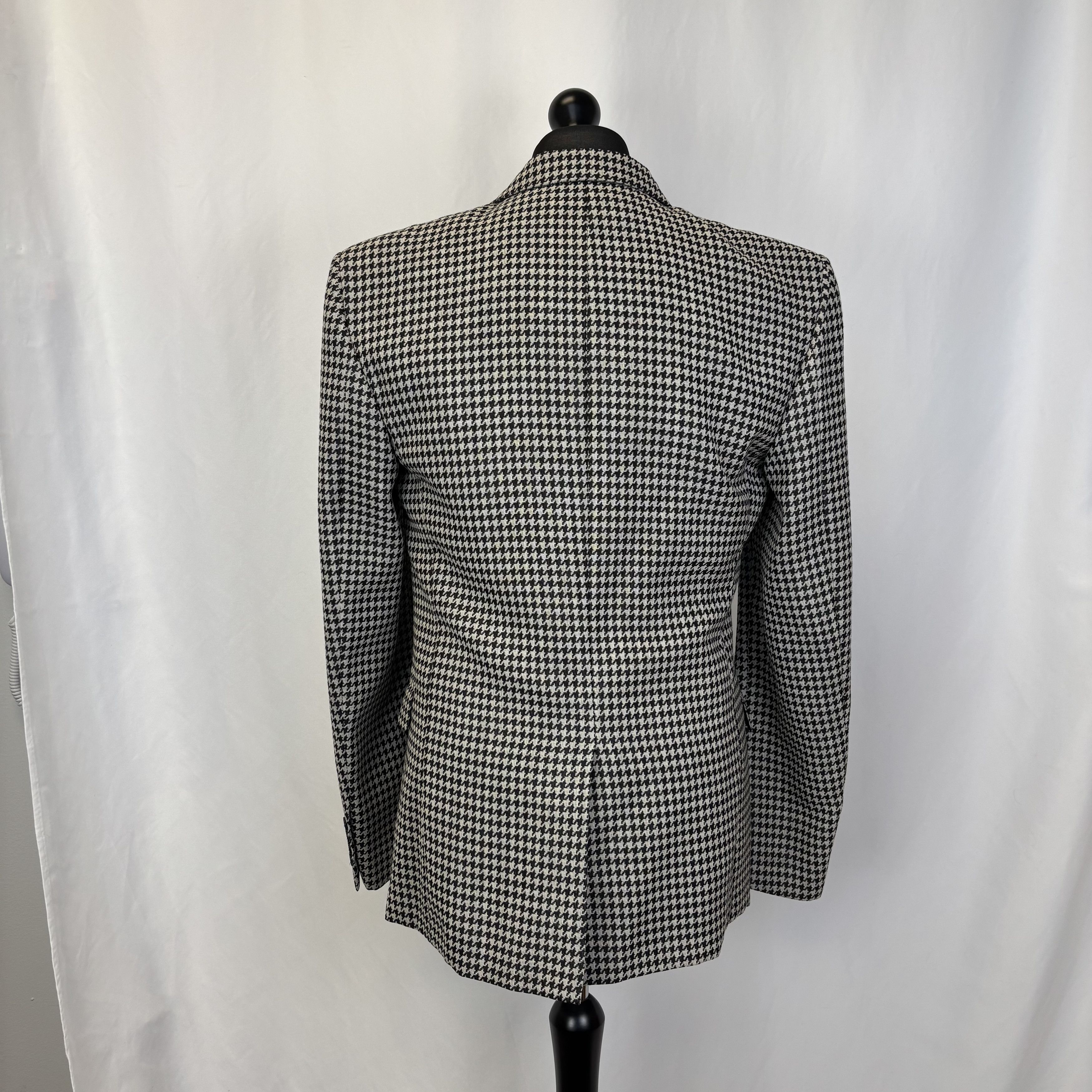 Saint Laurent Paris Saint Laurent Black & White Houndstooth Blazer Size 54R - 3 Thumbnail