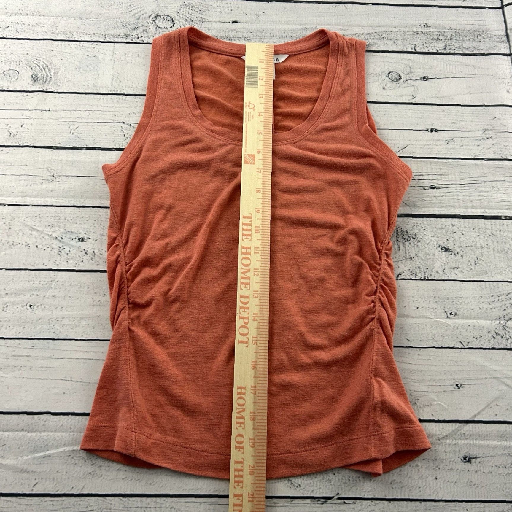 Athleta Athleta Sleeveless Rouched Top Women's XXS Peach Shirt Womens 2XS Orange Size XXS / US 00 / IT 34 - 3 Thumbnail