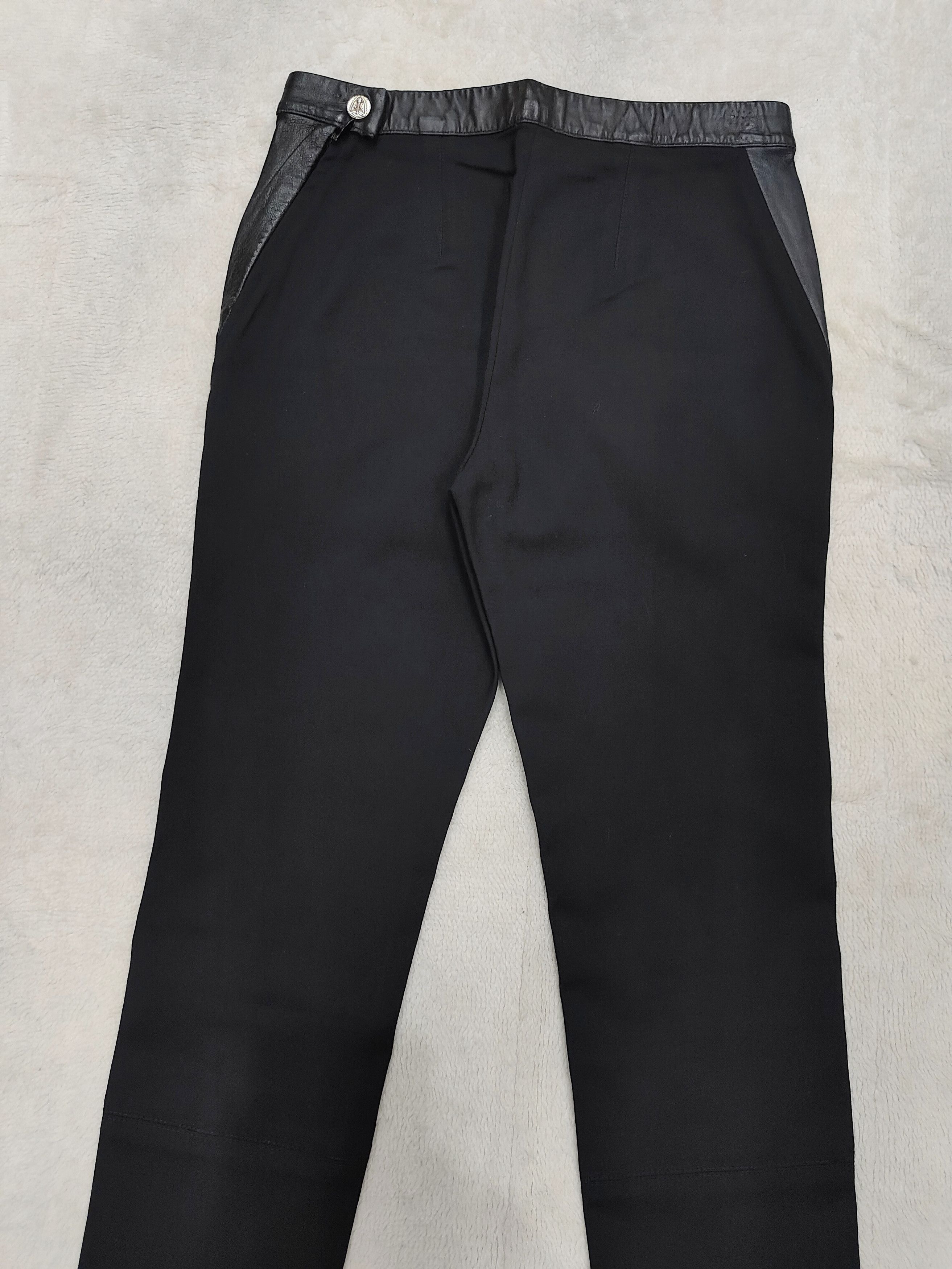 Faith Connexion Faith Connexion❤️‍🔥Tapered Rock Luxe Leather Trim Trousers Size 27" / US 4 / IT 40 - 7 Thumbnail
