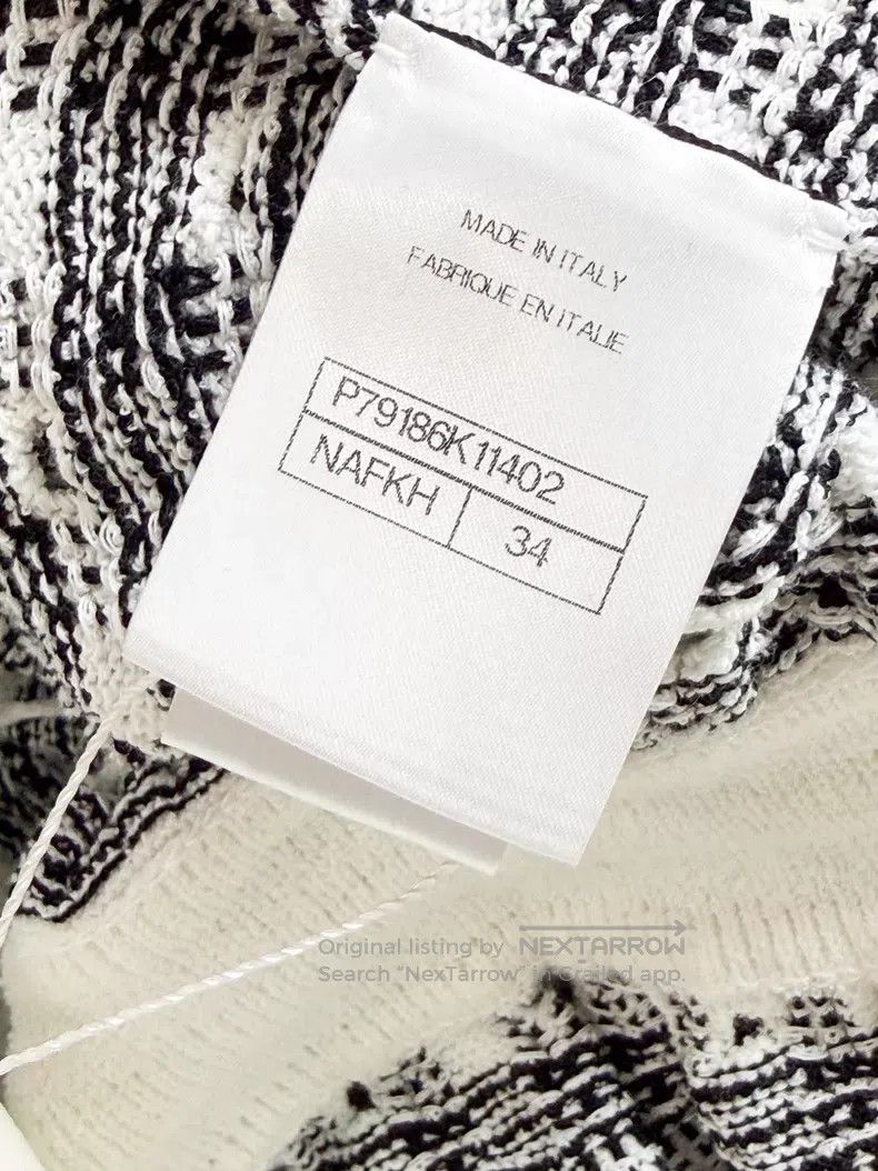 Chanel Chanel Black and white color-blocked thin striped small ho Size XXS / US 00 / IT 34 - 6 Thumbnail