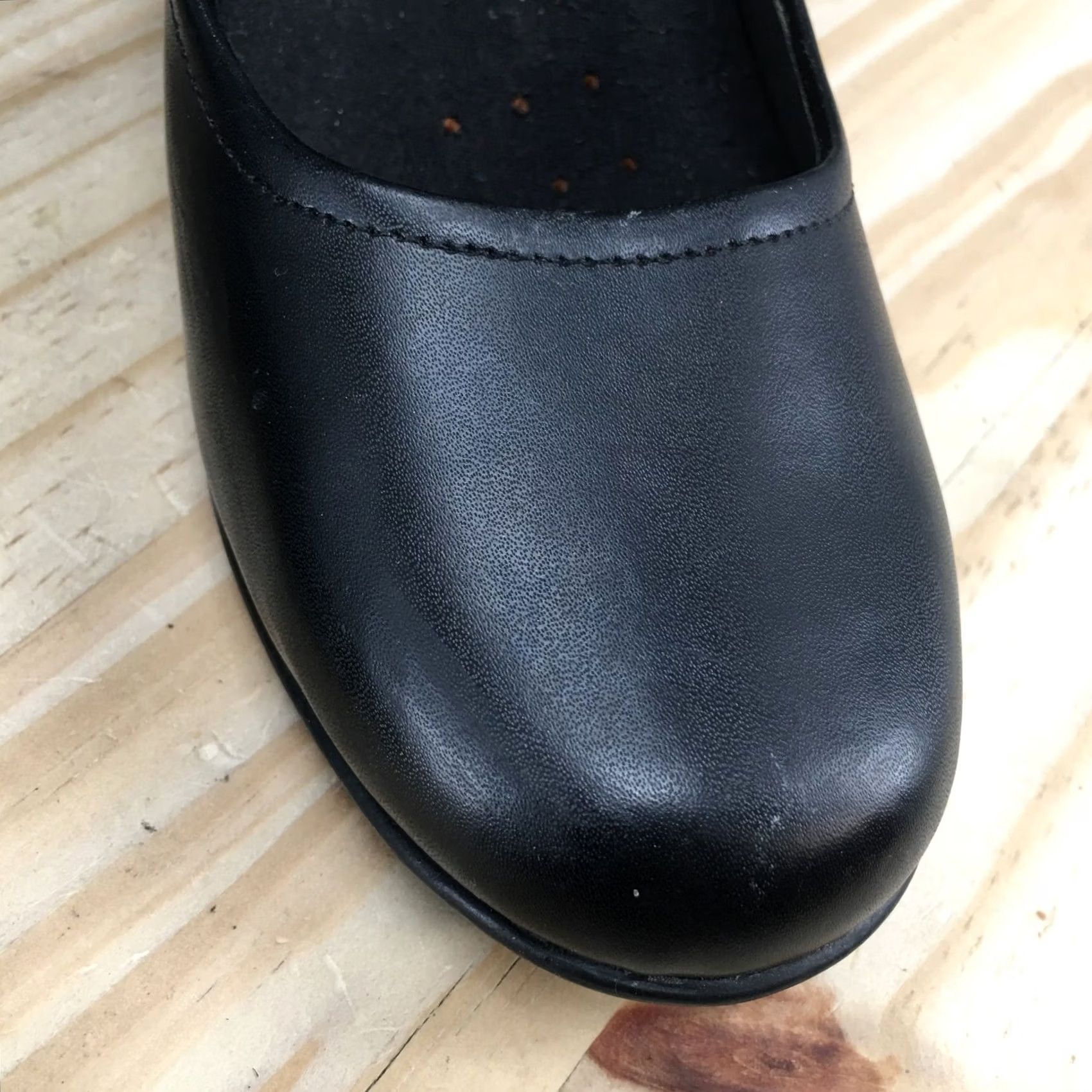 Vintage SafeStep Prediction 24/7 Pump Heels Black Faux Leather Cuban Casual 6.5 Womens Size US 7 / IT 37 - 4 Thumbnail