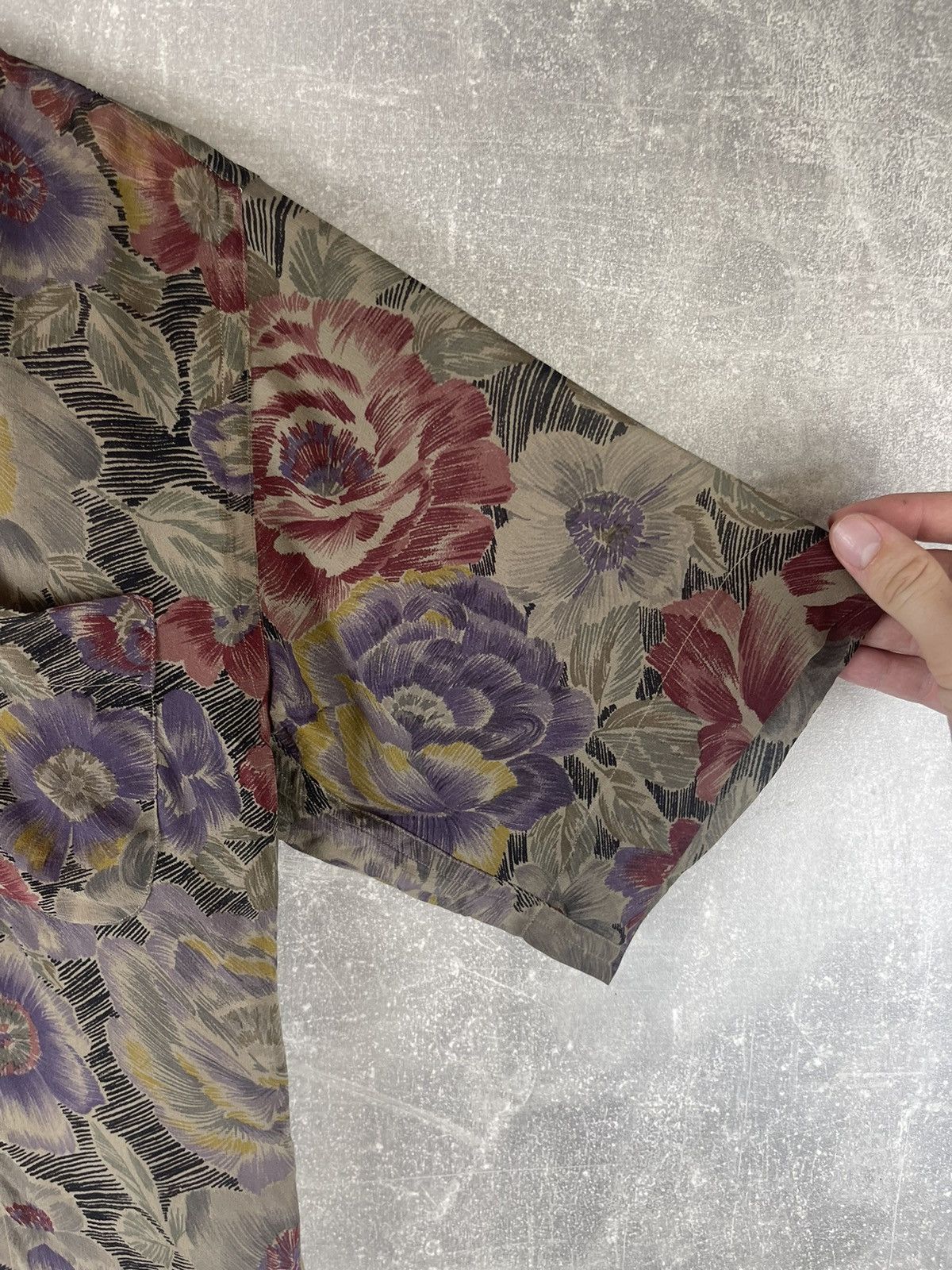 Jil Sander Jil Sander+ Floral Silk Short Sleeve Vintage Boxy Shirt Size XS / US 0-2 / IT 36-38 - 4 Thumbnail