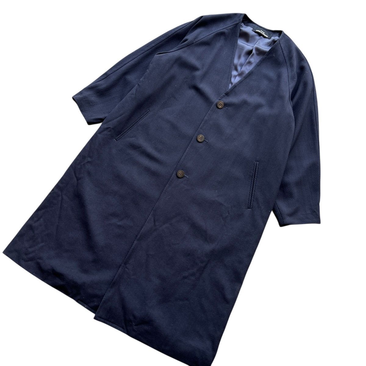 Comme des Garcons Vintage Tricot Comme Des Garcons Less Colar Coat Size US M / EU 48-50 / 2 - 5 Thumbnail