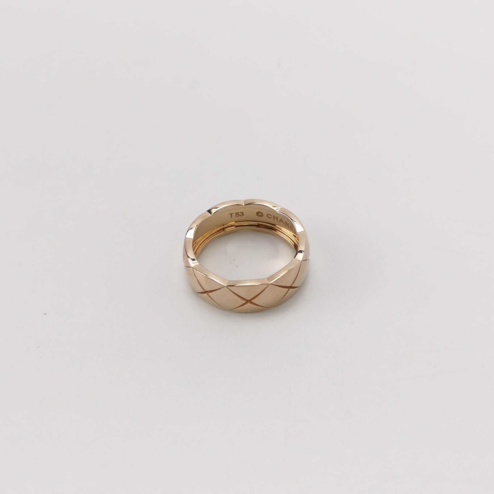 Chanel Chanel Coco Crush 18K Rose Gold Ring Size 14 -z2505 Size ONE SIZE - 3 Thumbnail