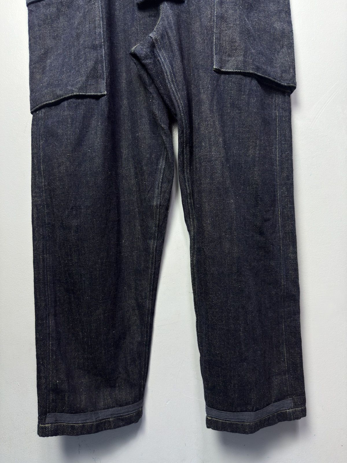 Nigel Cabourn Nigel Cabourn Lybro Naval Dungaree Denim Overall - Size 46 Size US 30 / EU 46 - 10 Thumbnail