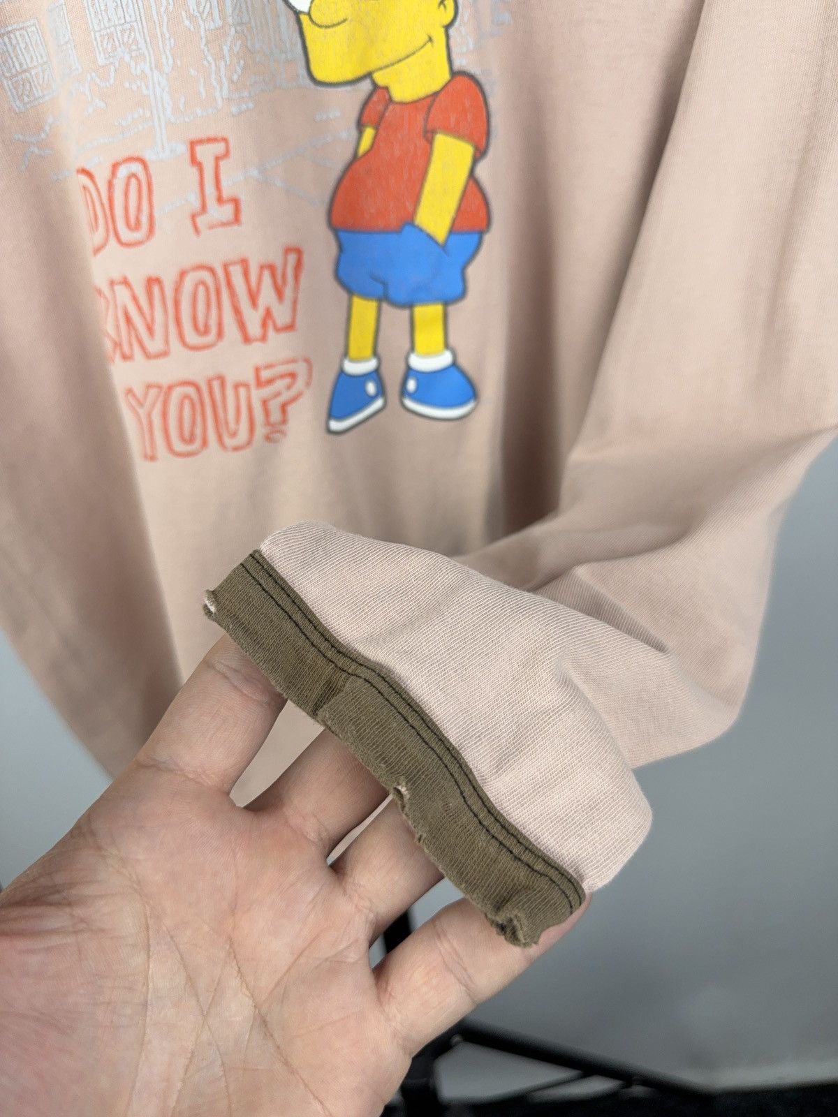 The Simpsons Vintage Simpsons Bart Long Sleeve Tee “Do I Know You?” Y2K Size US XS / EU 42 / 0 - 12 Thumbnail