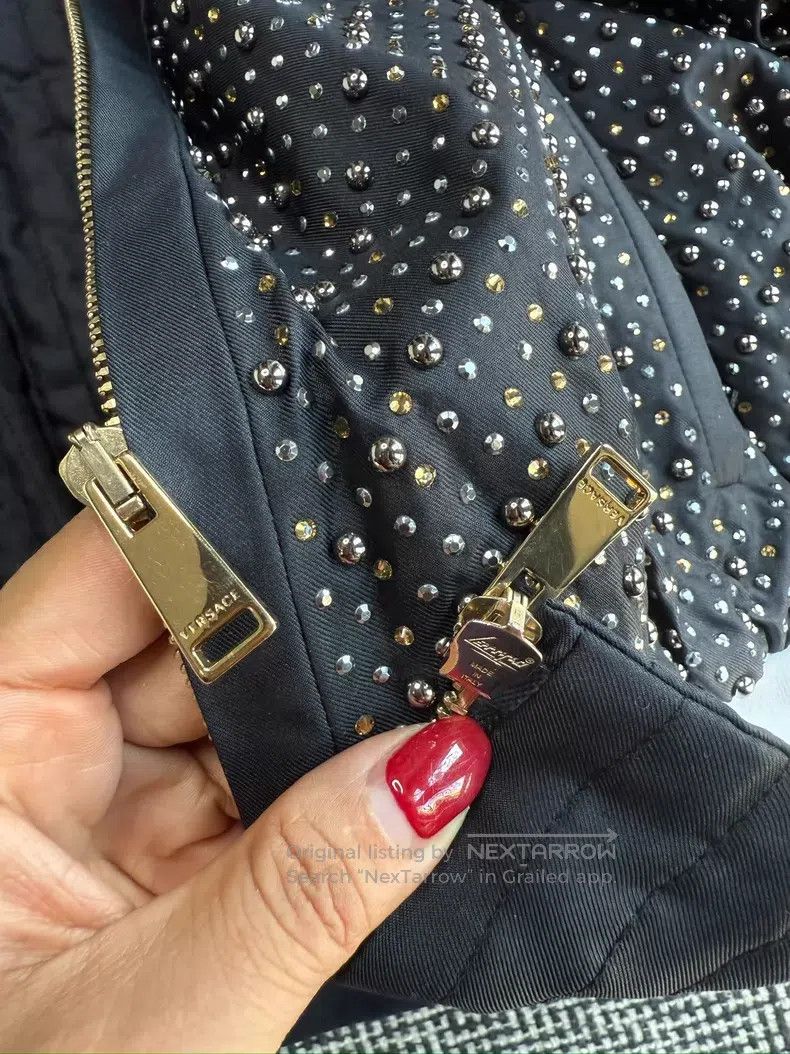 Versace Versace Rework full diamond jacket Size L / US 10 / IT 46 - 6 Thumbnail