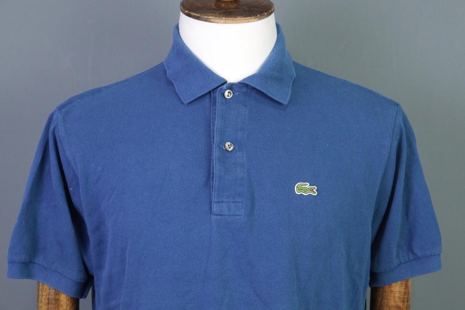 Lacoste Men Lacoste Blue Short Sleeve Cotton Polo Shirt Size 5 / L Size US M / EU 48-50 / 2 - 3 Thumbnail