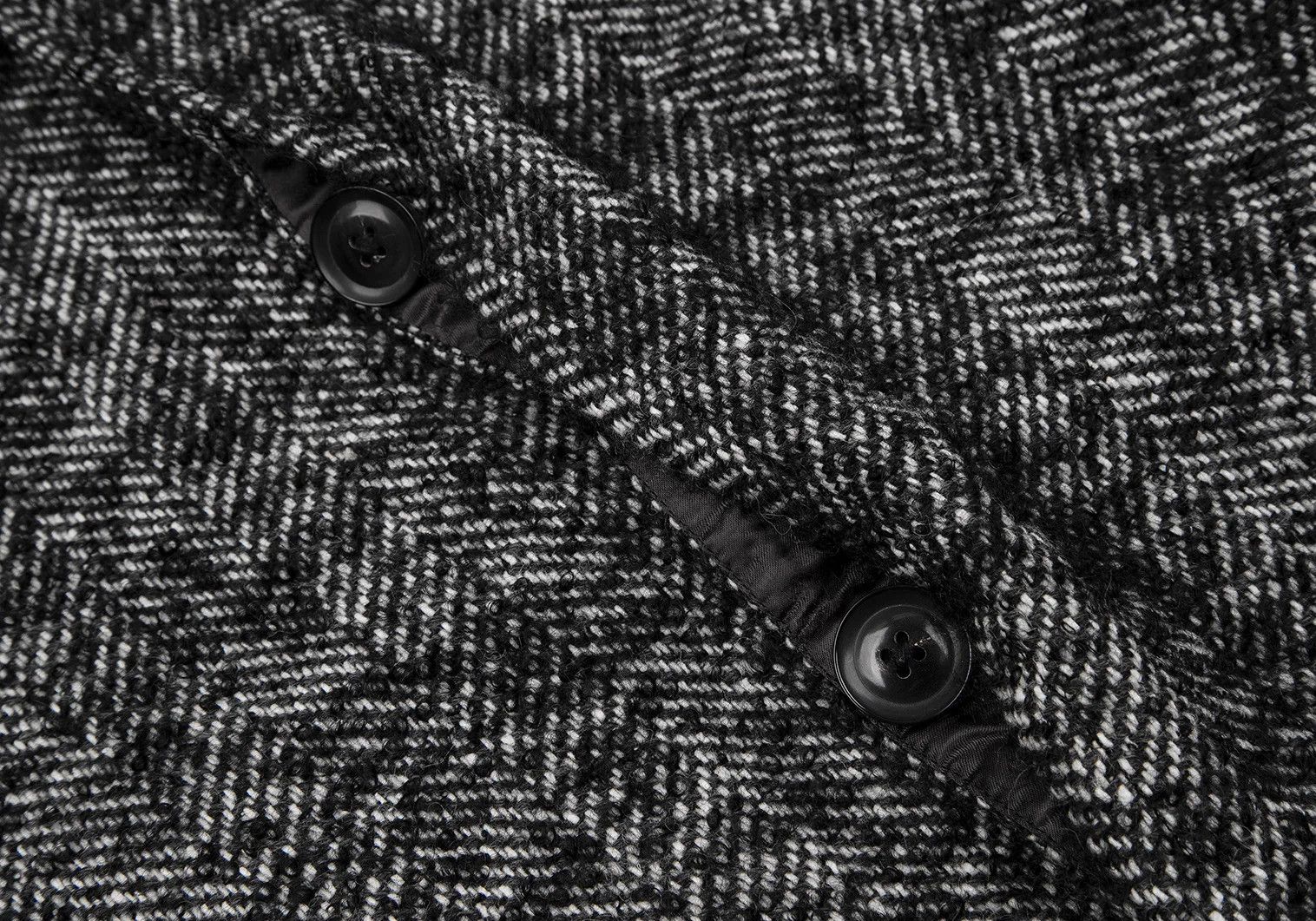 Kolor Mohair Blend Loop T Coat in Black Gray 1 Size US S / EU 44-46 / 1 - 5 Thumbnail