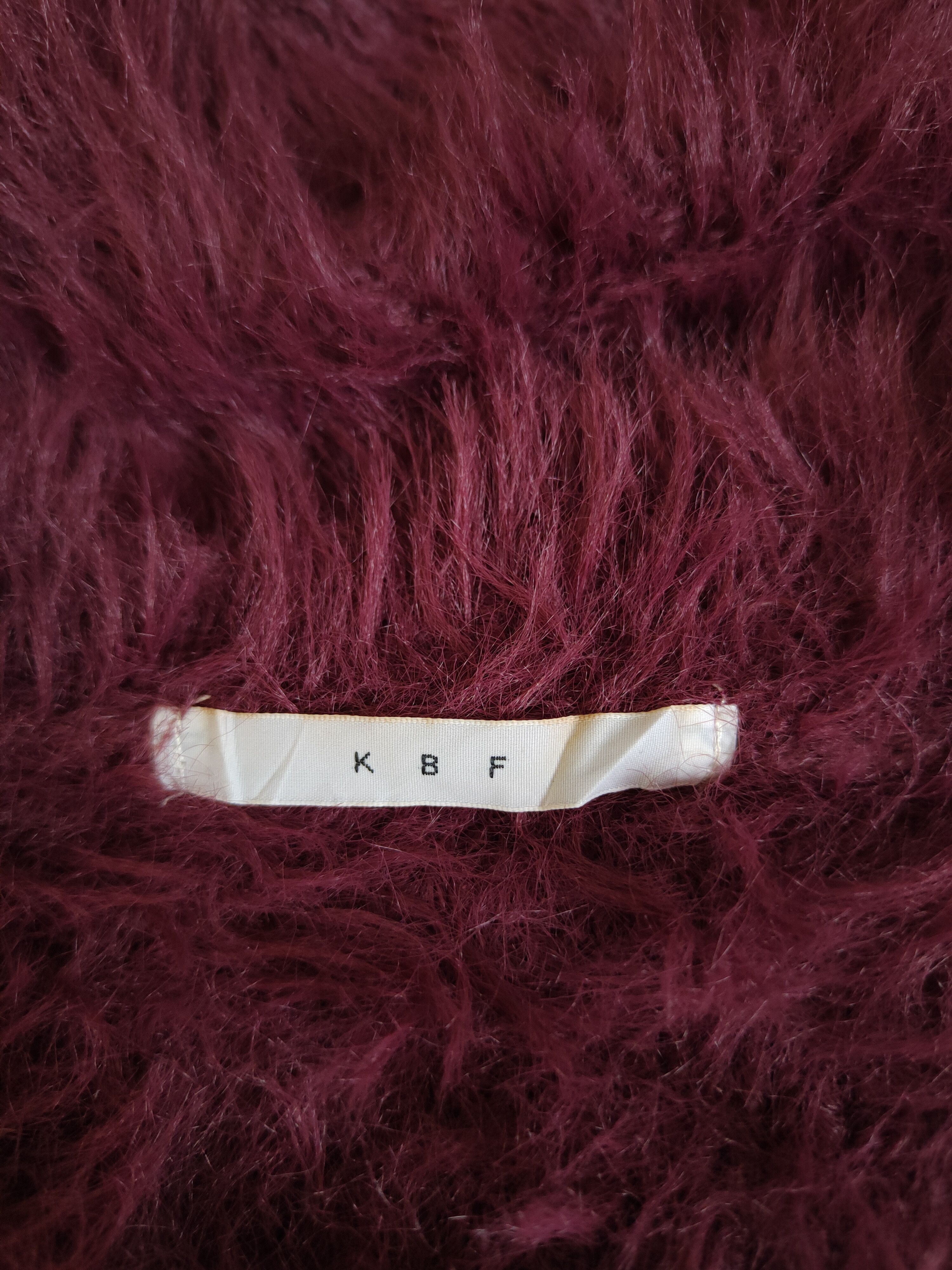 Japanese Brand × Vintage Artists Design 💥 KBF Dark Purple Fur Mohair Knitwear Size L / US 10 / IT 46 - 12 Thumbnail
