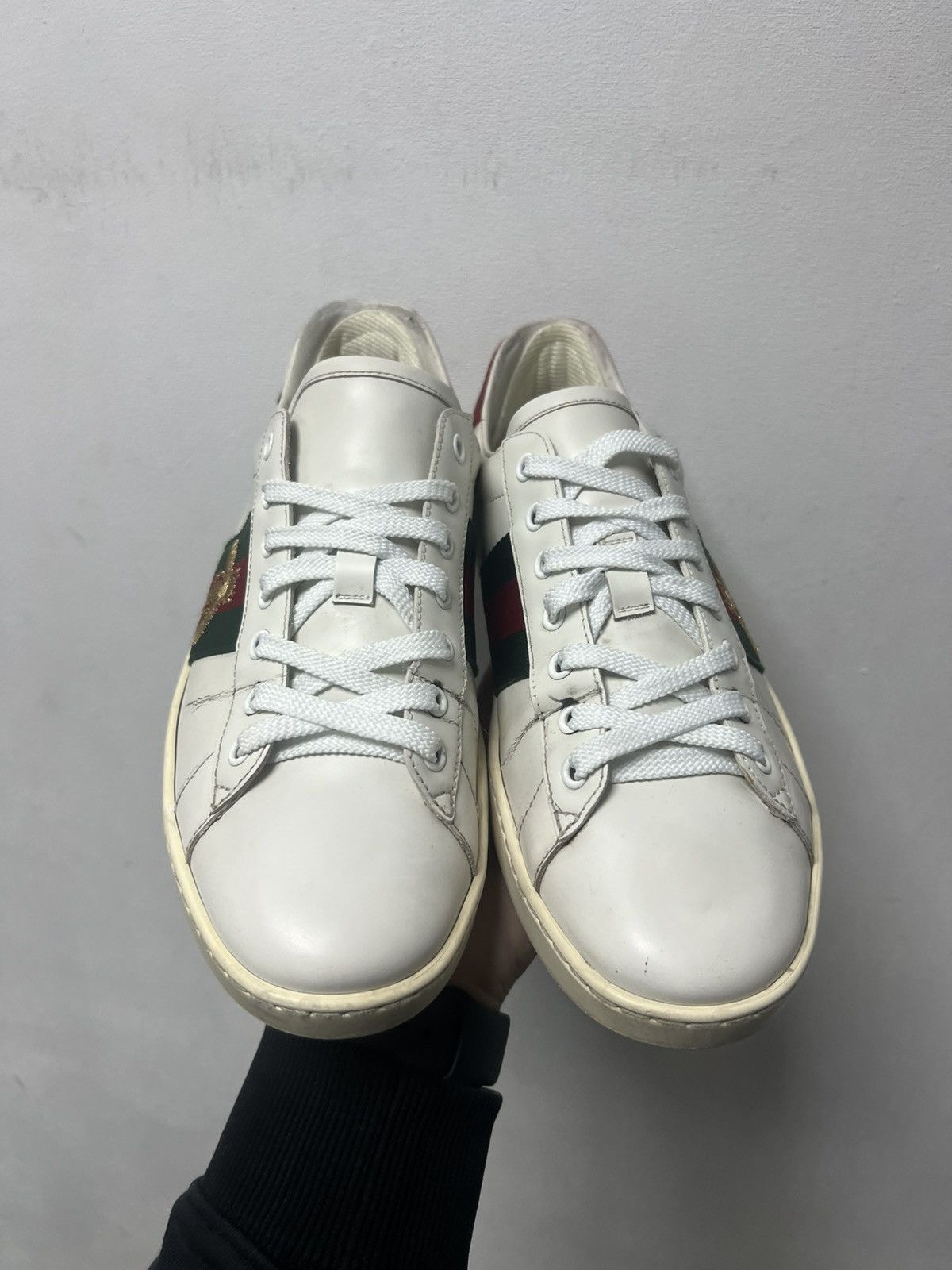 Gucci Gucci low top sneakers Bianoco/BBR/Blue Size US 8.5 / EU 41-42 - 3 Thumbnail