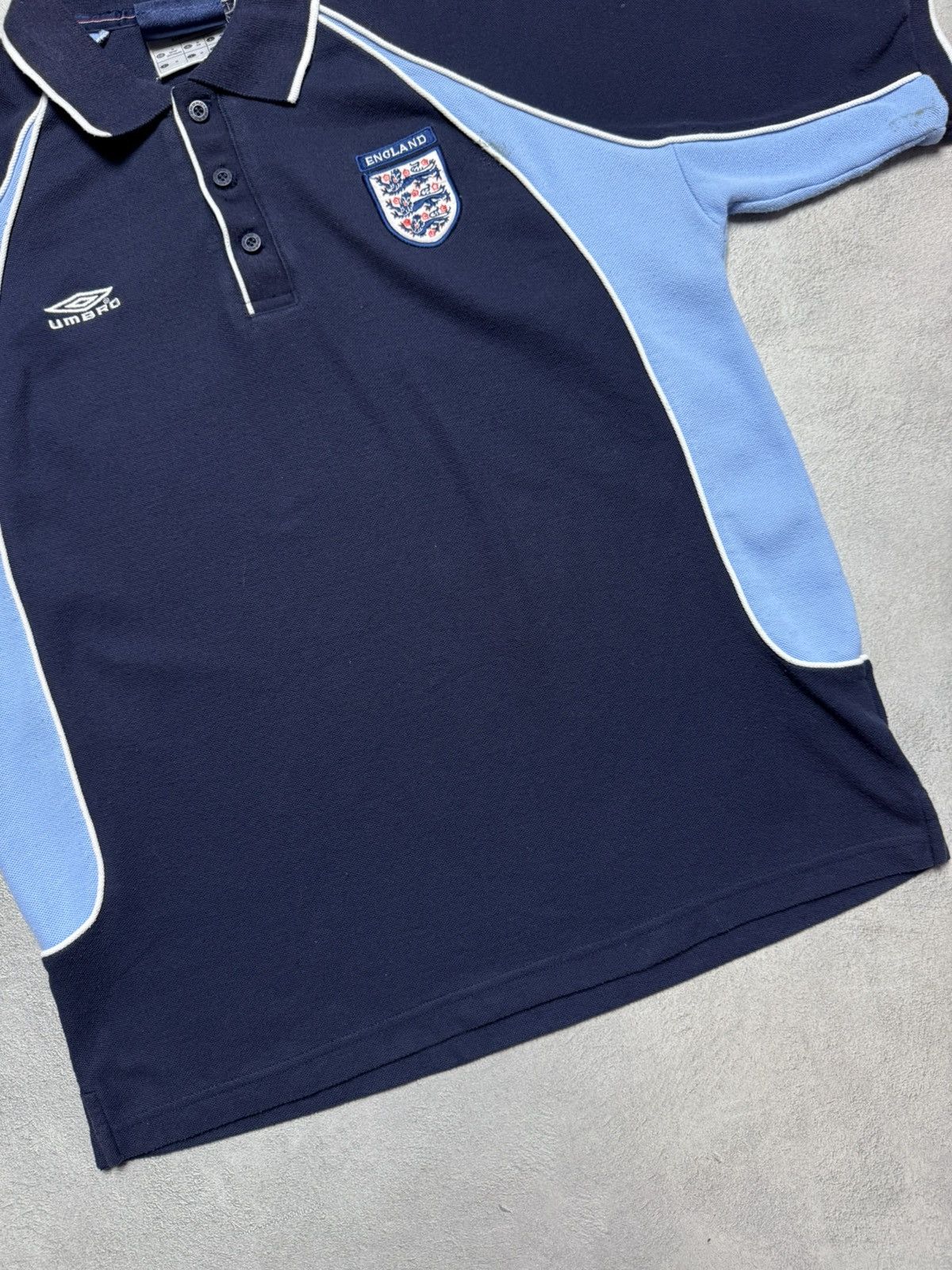 Umbro England 2001 2002 Football Soccer Polo Shirt Umbro Size US M / EU 48-50 / 2 - 4 Thumbnail