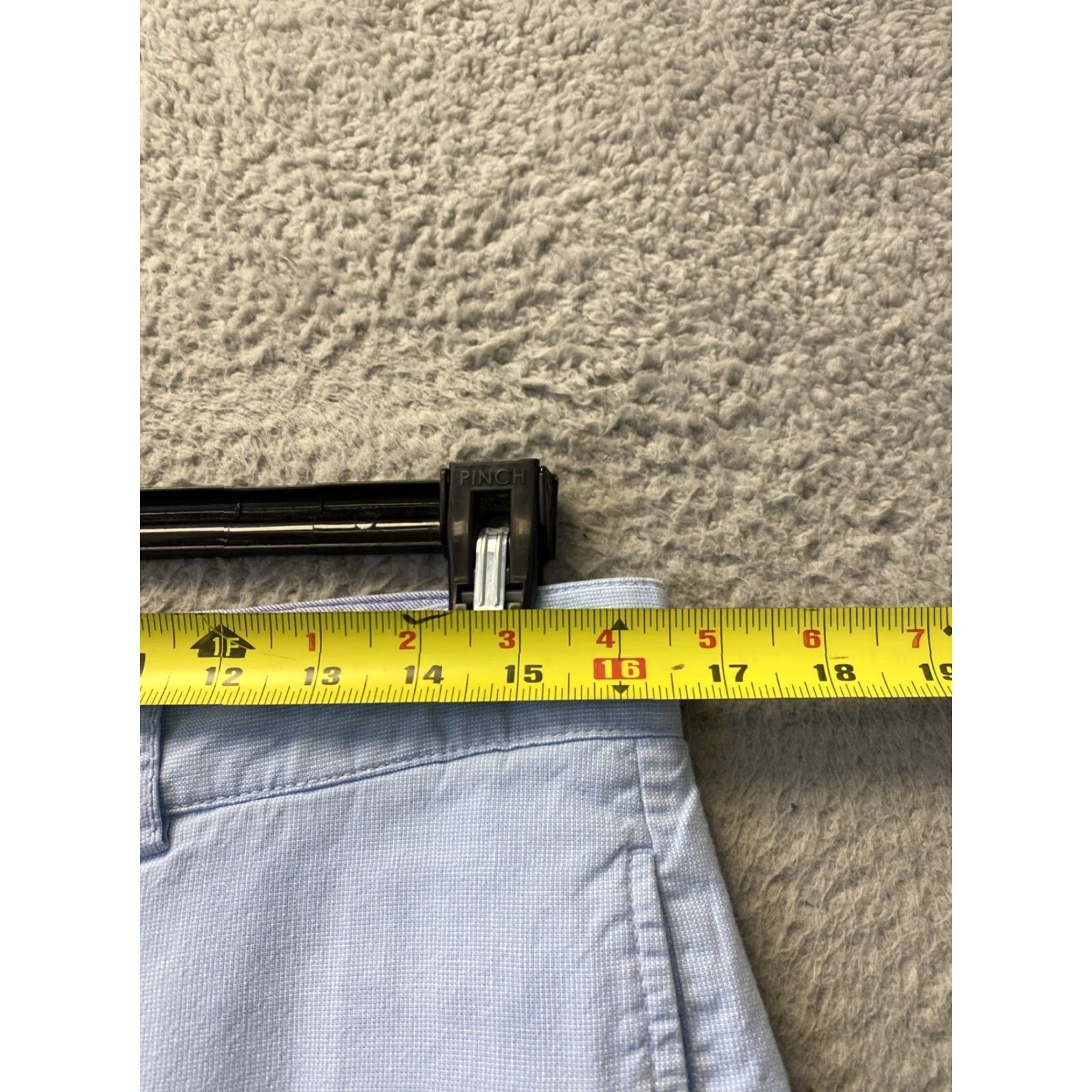 Cremieux Daniel Cremieux Chino Shorts Men's Size 33 Blue Flat Front Casual Travel Workwear Size US 33 - 3 Thumbnail