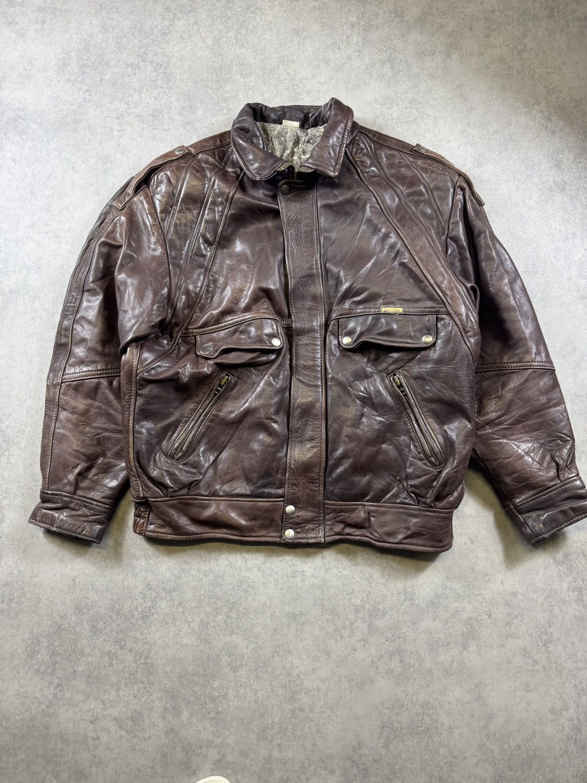 Daytona Daytona Vintage Leather Jacket Size US L / EU 52-54 / 3 - 2 Thumbnail