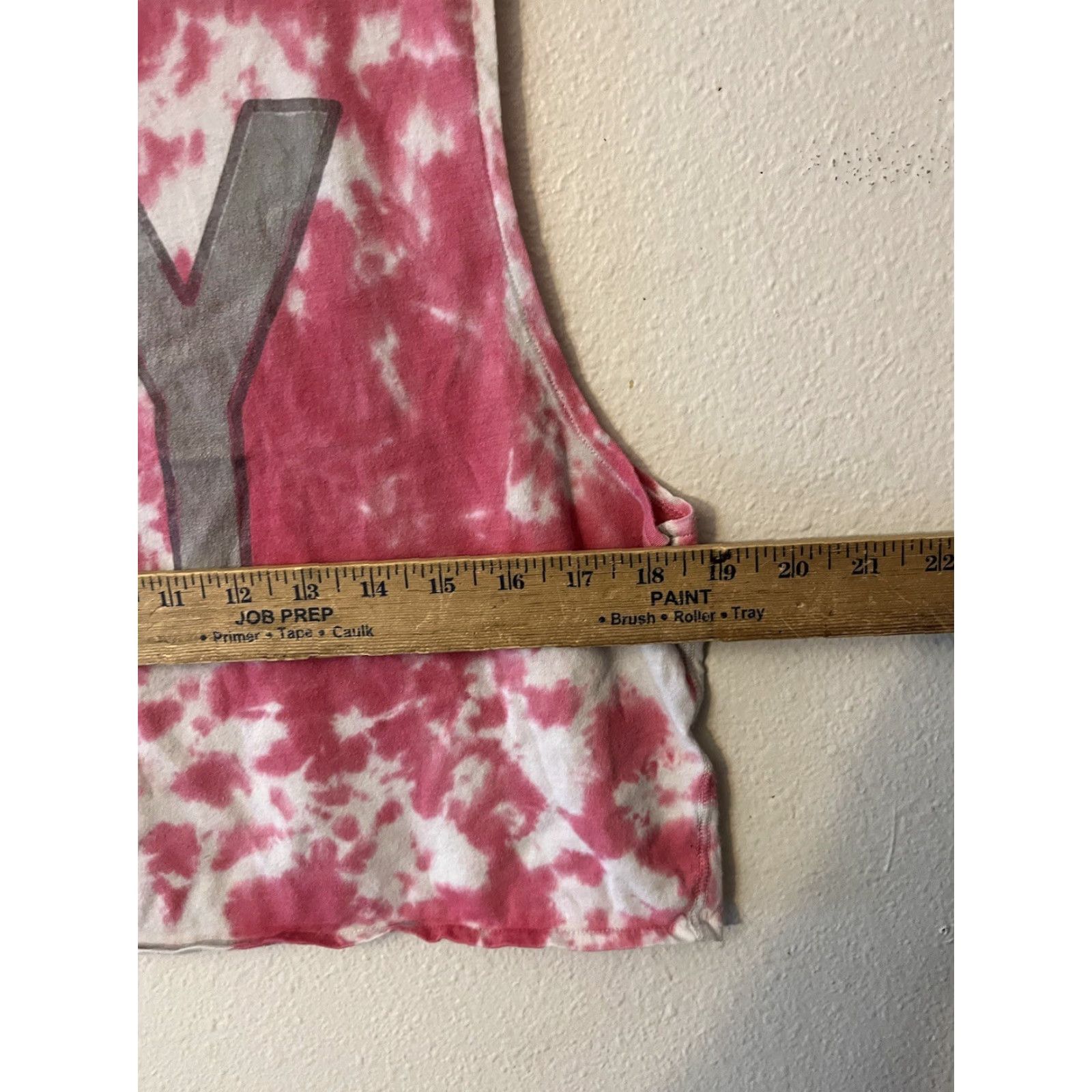 Aeropostale Aeropostale Women's Tank Crop Tie Dye Pink M Cropped Sleeveless Crew Neck Cotton Spandex Size M / US 6-8 / IT 42-44 - 4 Thumbnail