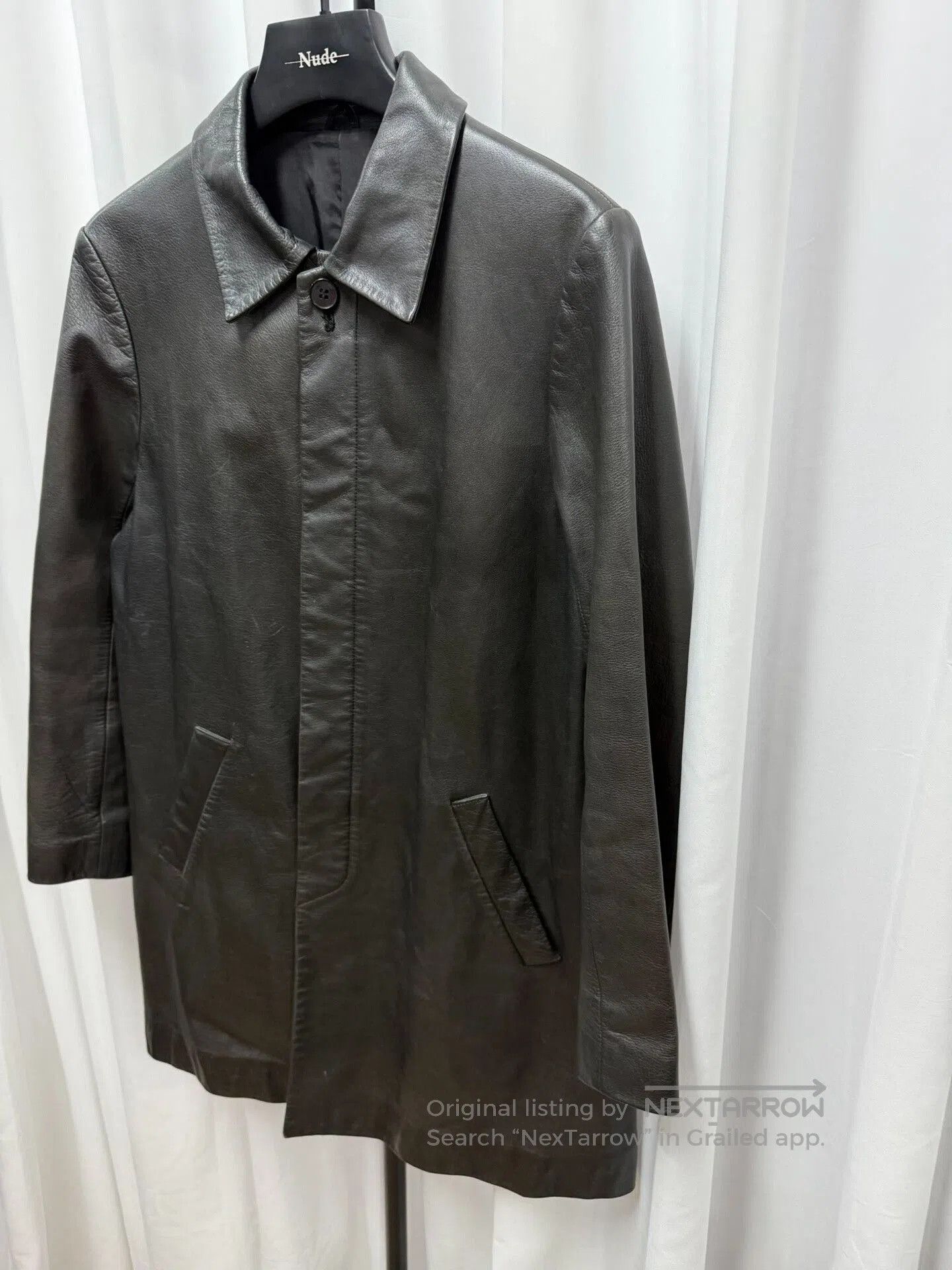 Yohji Yamamoto yohji yamamoto y's leather coat in black. Size US L / EU 52-54 / 3 - 2 Thumbnail