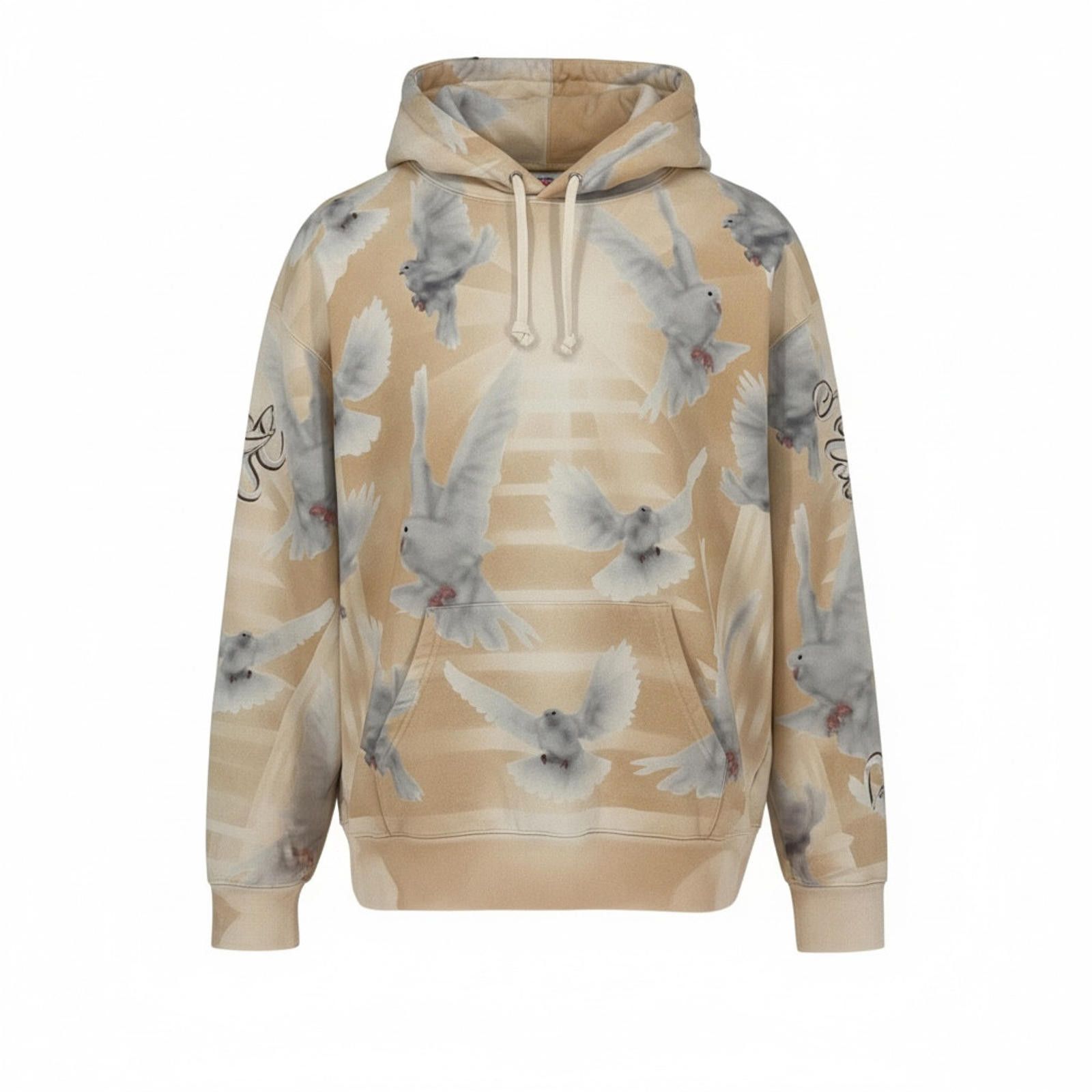 Supreme Supreme Doves Hooded Sweatshirt Tan SS22 New M Size US M / EU 48-50 / 2 - 1 Thumbnail