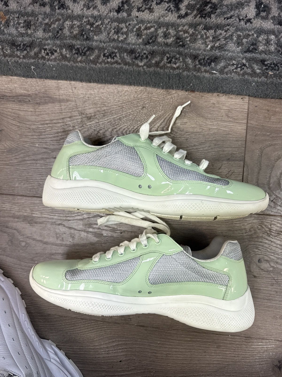 Prada Prada America’s cup white teal Size US 9 / EU 42 - 1 Thumbnail