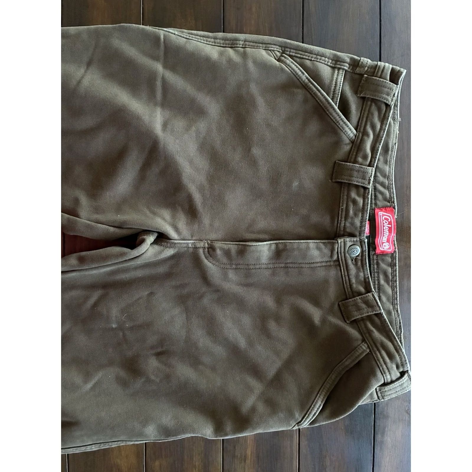 CHOCOOLATE Coleman Pants Carpenter Fleece Lined Chocolate 36/30 Mens Regular Brown Winter Workwear Size US 36 / EU 52 - 3 Thumbnail