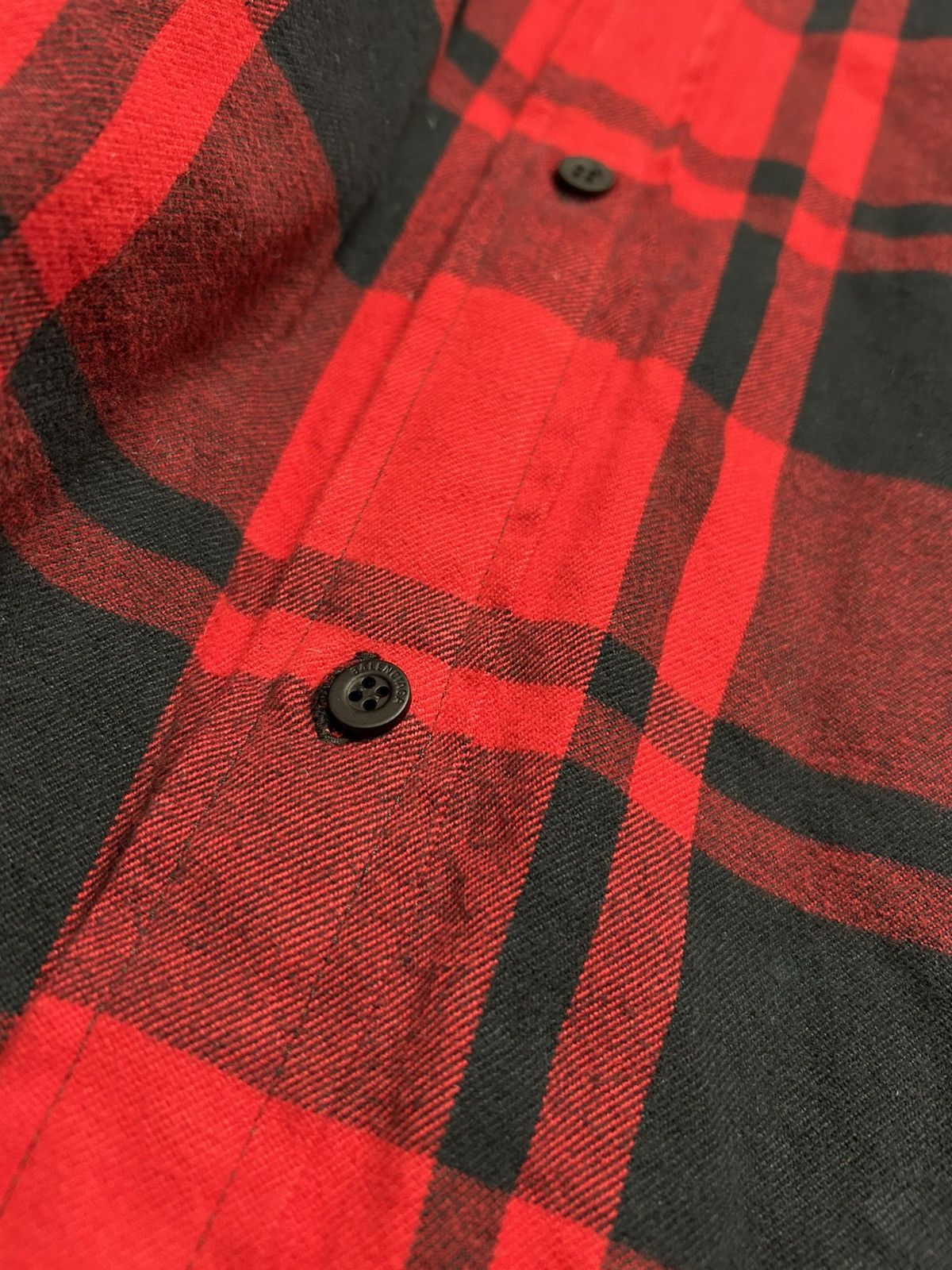 Balenciaga 2021 quilted padded flannel plaid red Size US S / EU 44-46 / 1 - 8 Thumbnail