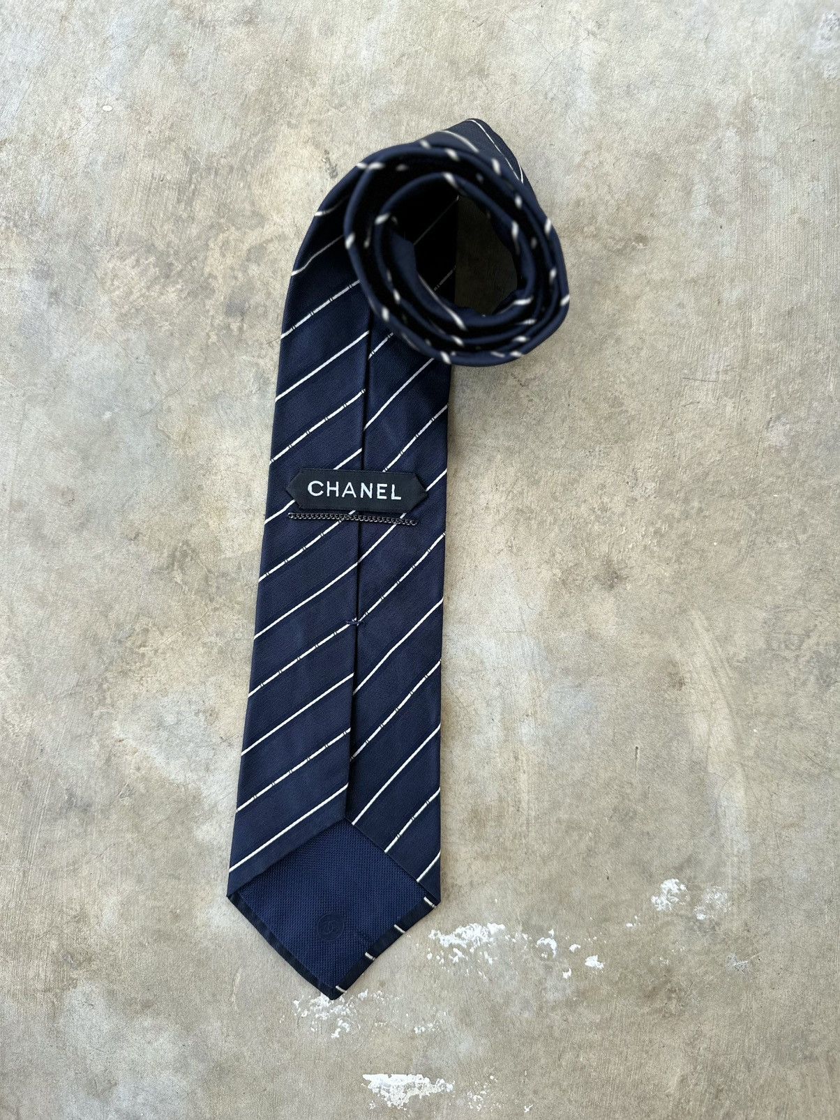 Chanel Chanel Diagonal CC Silk Tie Size ONE SIZE - 1 Thumbnail