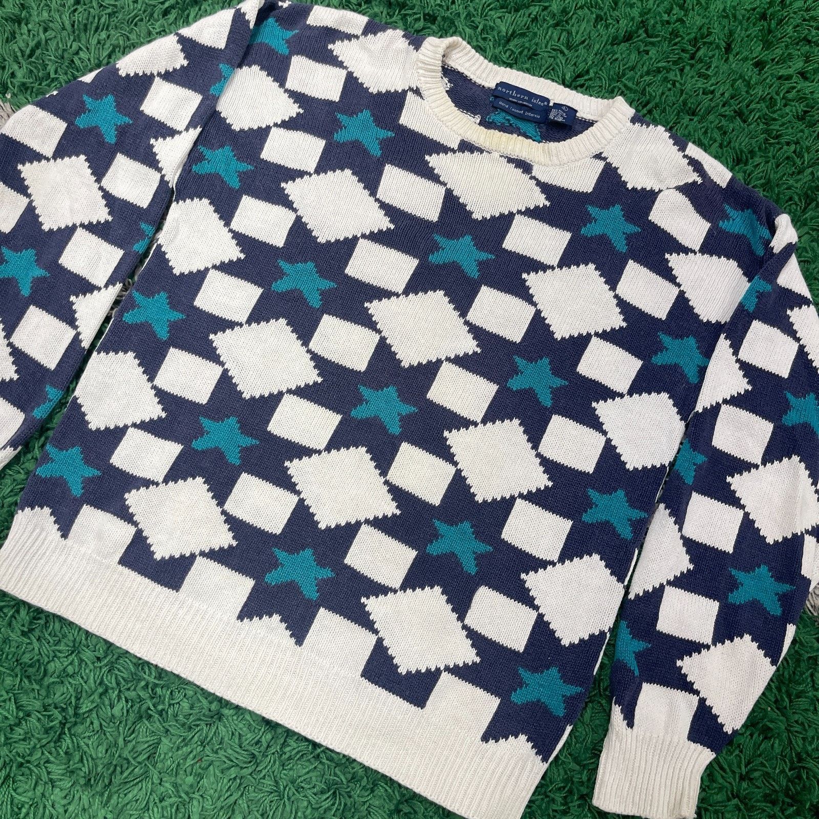 Northern Isles vintage Northern Isles Hand Loomed Intarsia Sweater Large Size US L / EU 52-54 / 3 - 2 Thumbnail