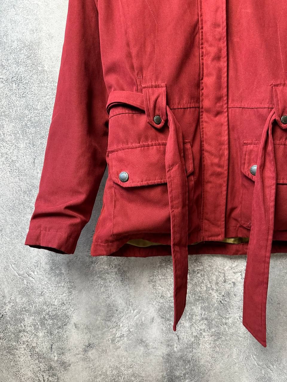 Designer × Musto × Vintage Musto Purple Label Jacket Burgundy Zip Buttons Coat Belted Size M / US 6-8 / IT 42-44 - 7 Thumbnail