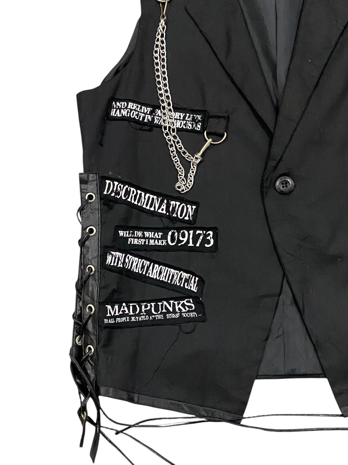 If Six Was Nine Mad Punks Japan Archive Visual Kei Bondage Skeleton Vest Size US M / EU 48-50 / 2 - 4 Thumbnail