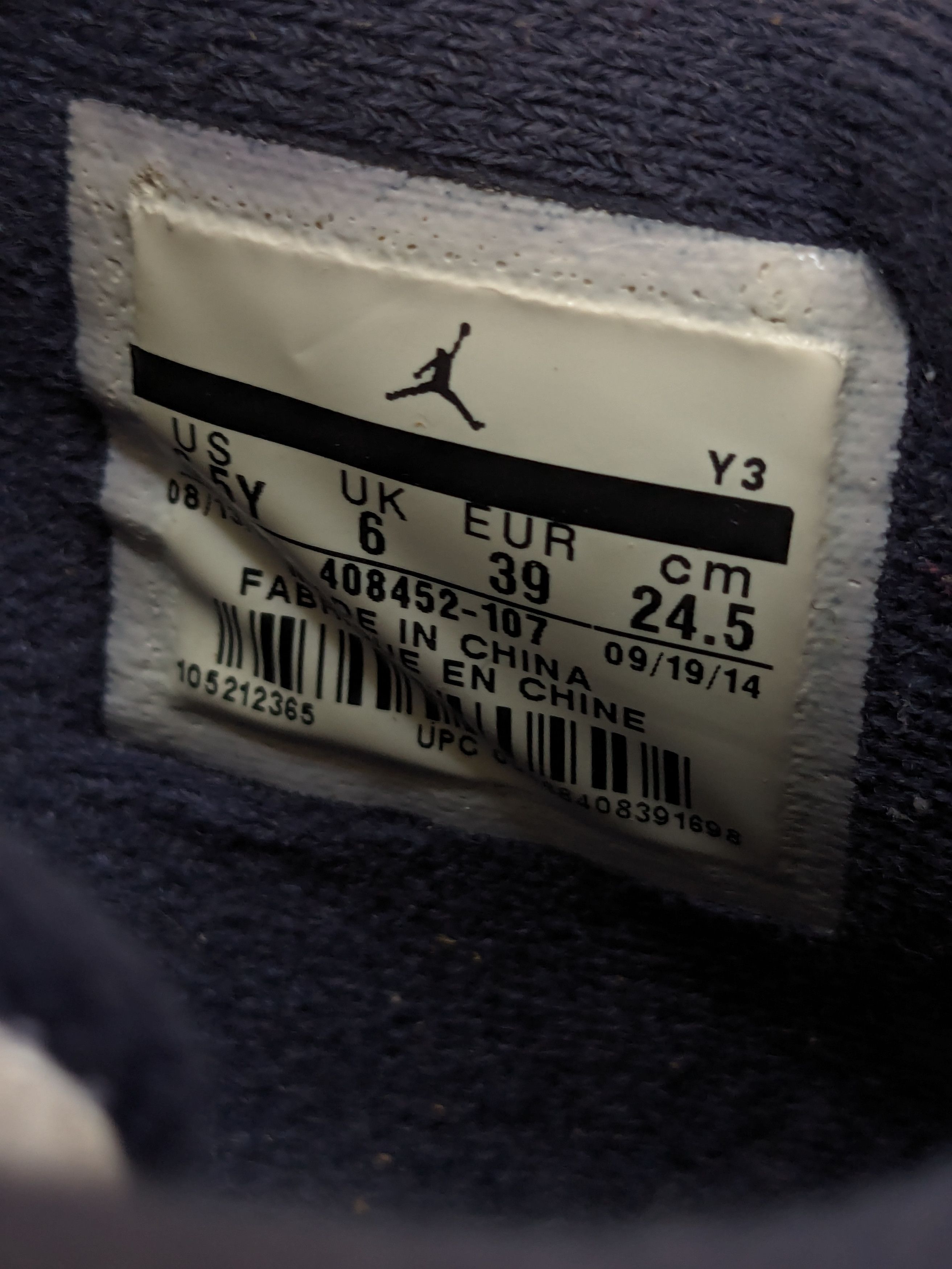Jordan Brand Nike Air Jordan 4 Retro Columbia Legend Blue 6.5 408452-107 Size US 6.5 / EU 39-40 - 9 Thumbnail