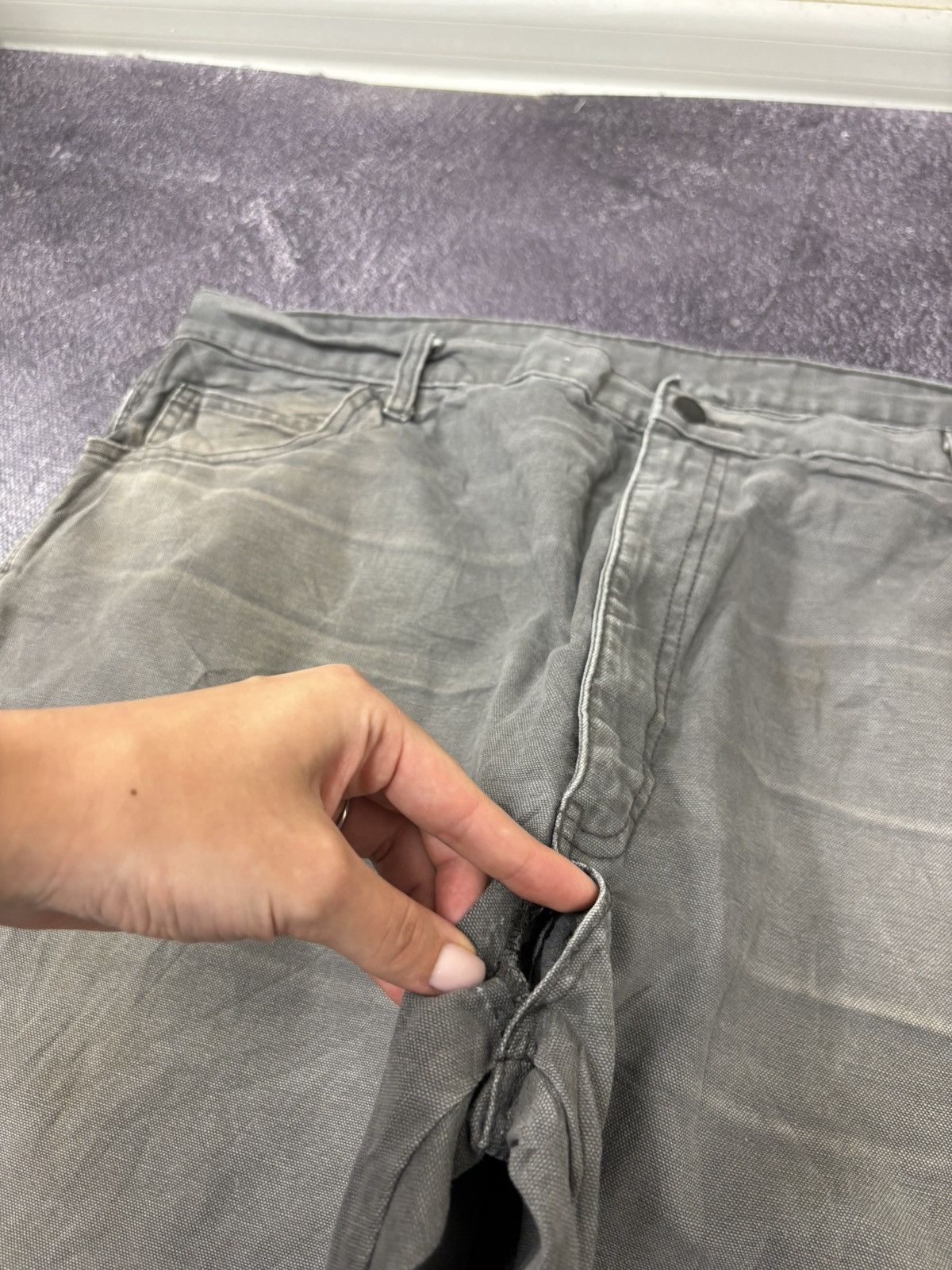 Dickies Vintage Dickies Y2K Carpenter USA Hype Gray Work Baggy Pants Size US 42 / EU 58 - 12 Thumbnail